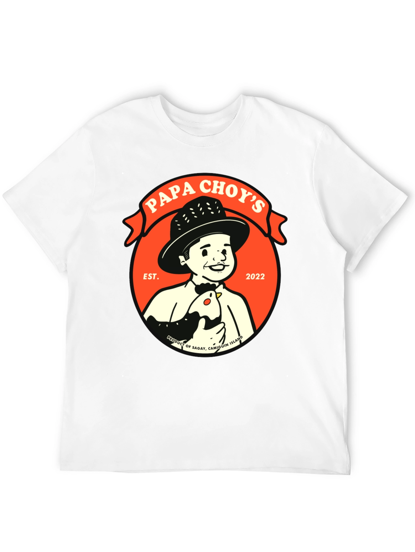 Papa Choys T-Shirt - Black Graphic Tee
