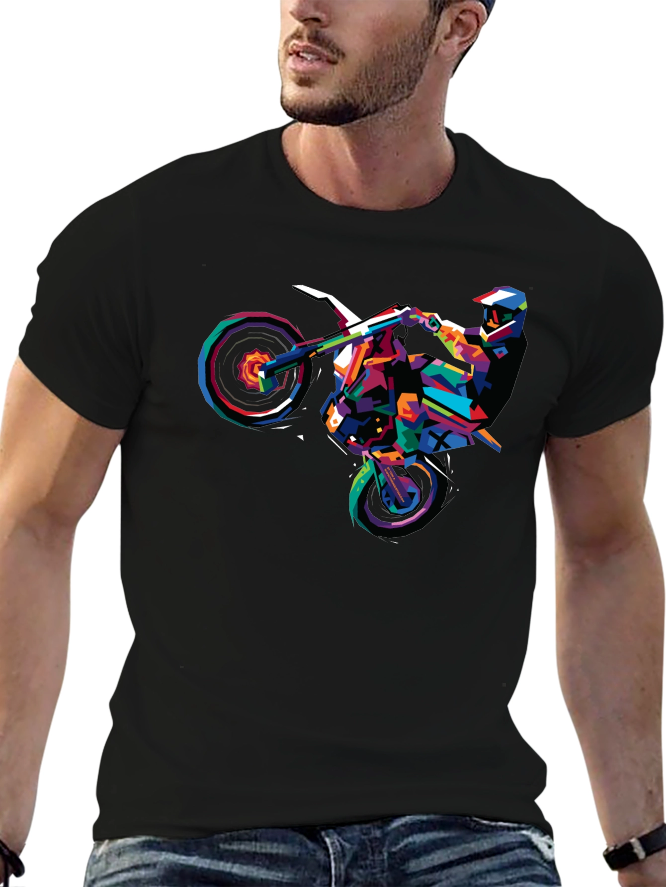 Colorful Motorcross T-Shirt