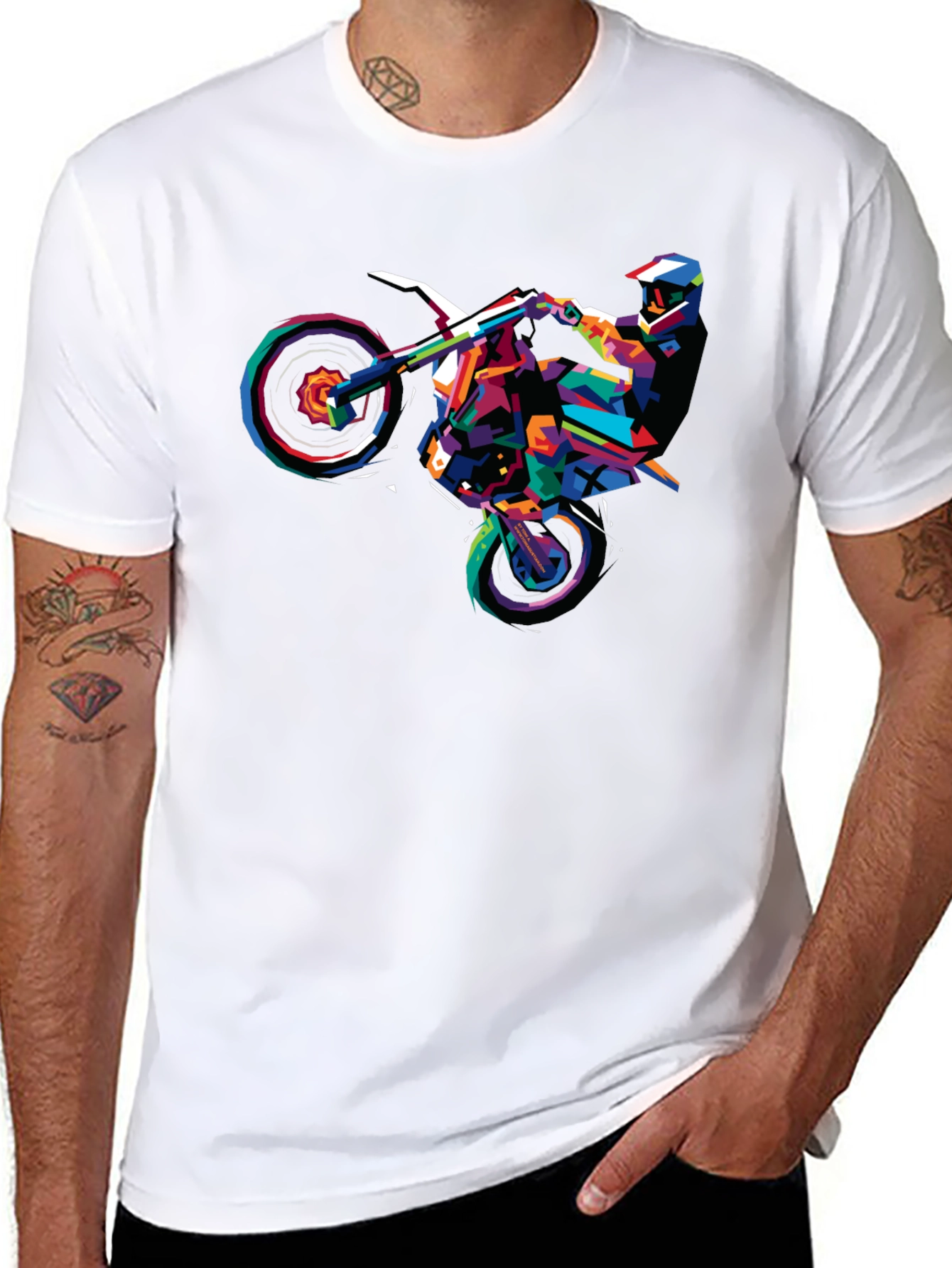 Colorful Motorcross T-Shirt