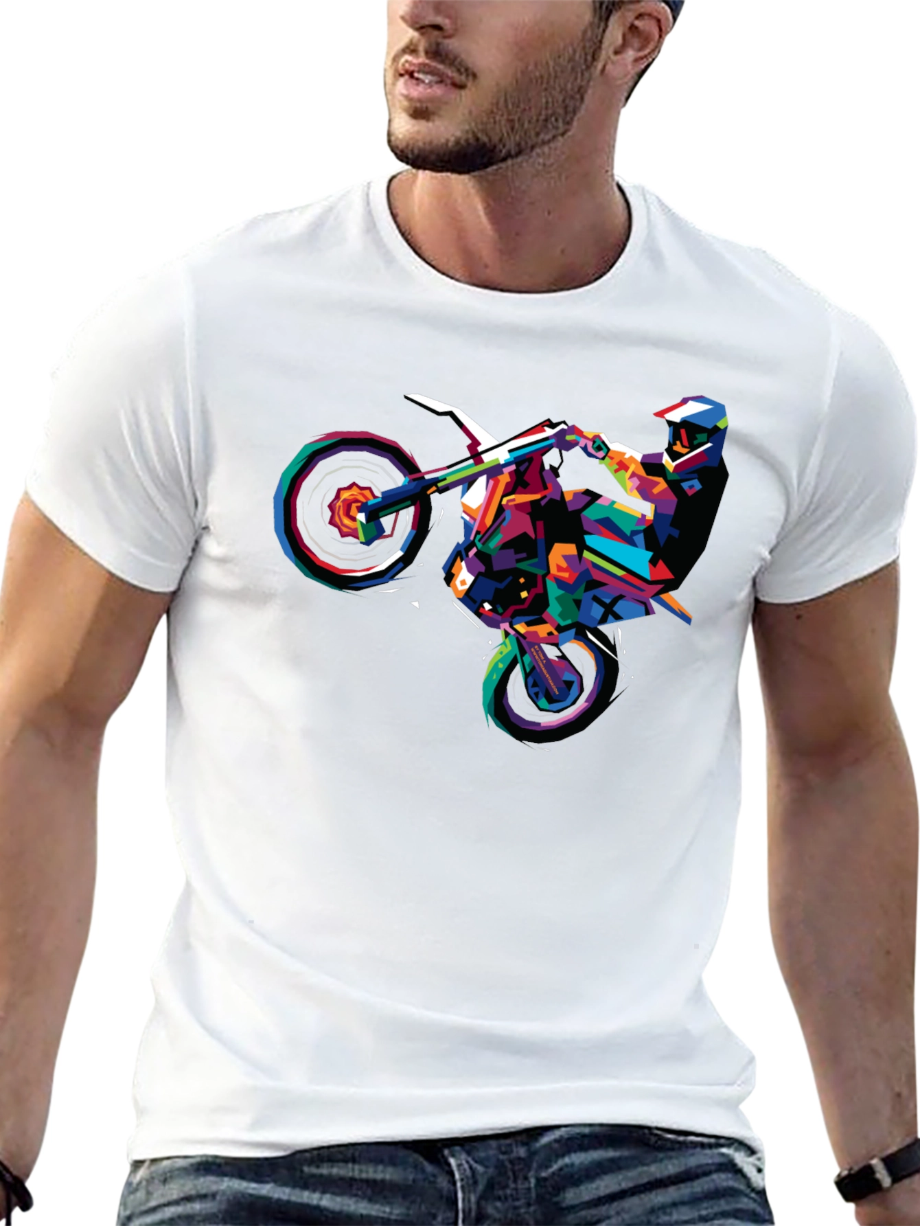Colorful Motorcross T-Shirt