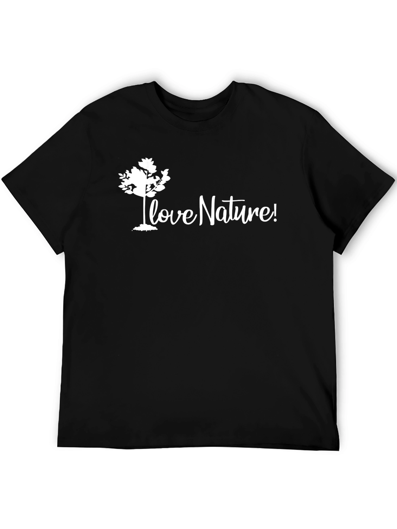 I Love Nature Black T-Shirt