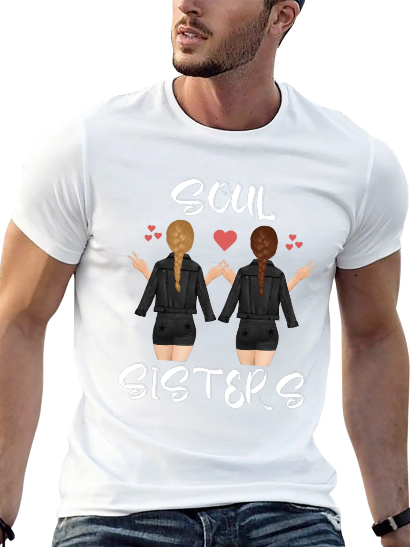 Soul Sisters Graphic Tee - Trendy Friendship T-Shirt