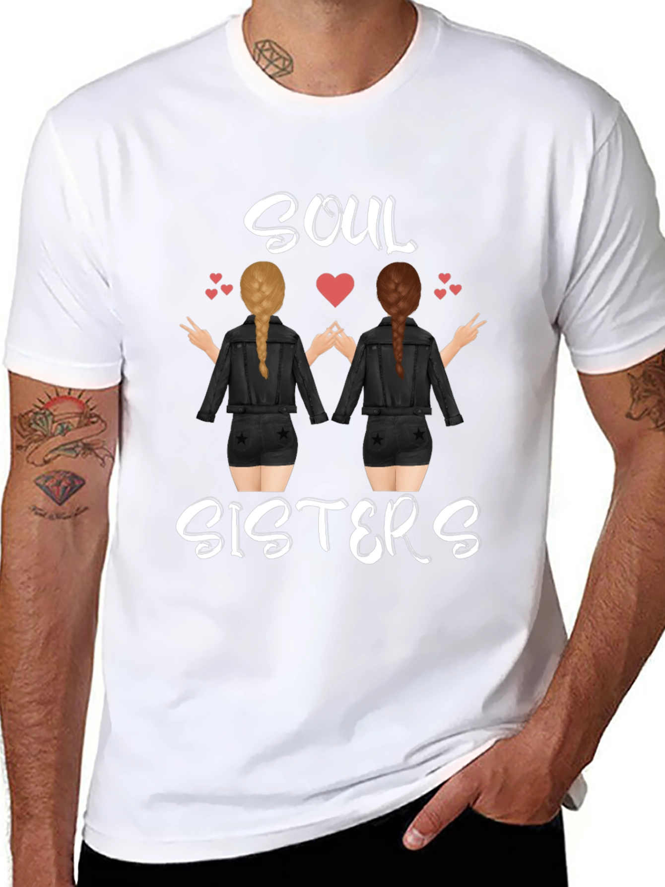 Soul Sisters Graphic Tee - Trendy Friendship T-Shirt