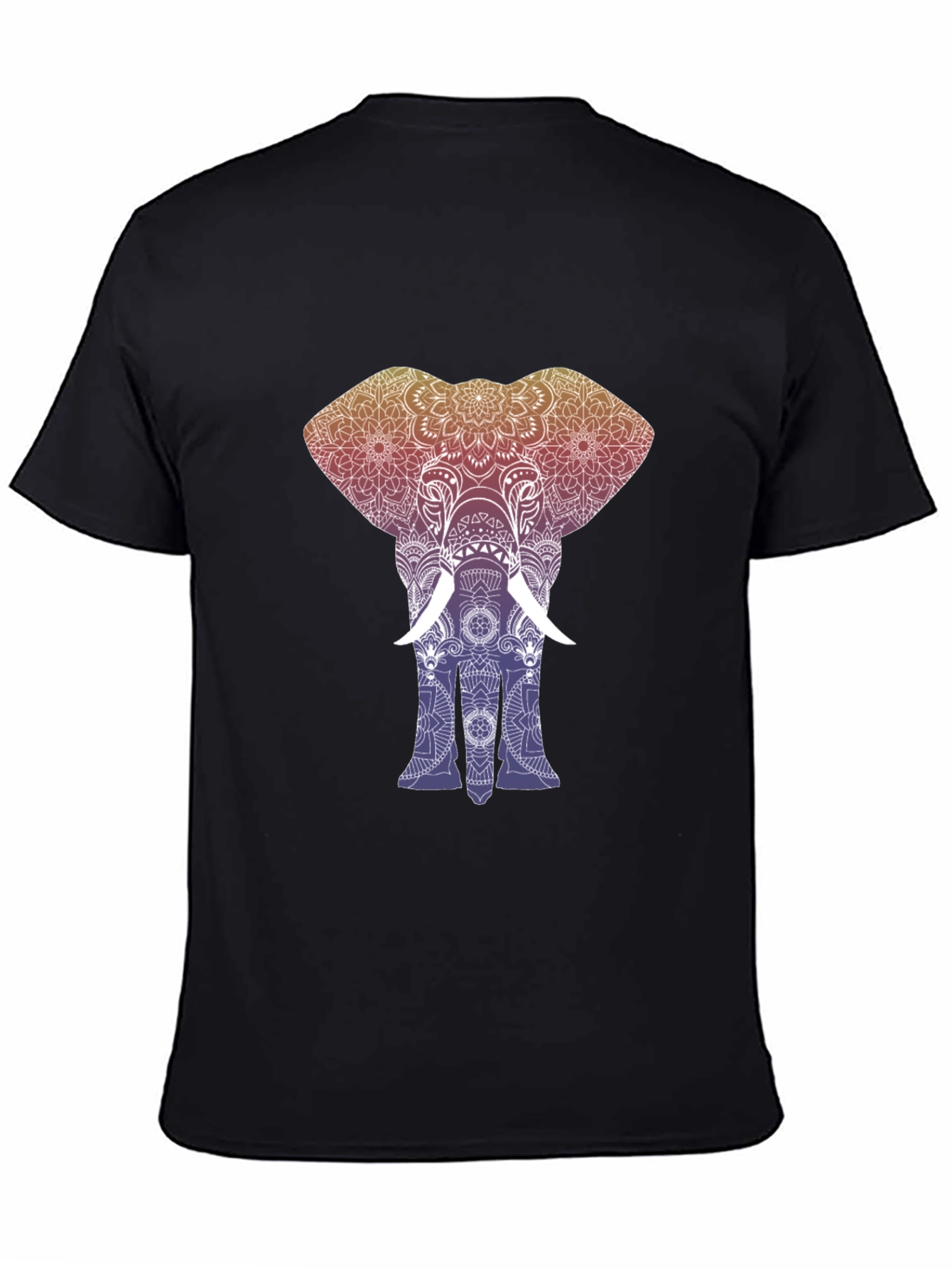 Elephant Mandala Graphic Tee - Stylish Mens T-Shirt
