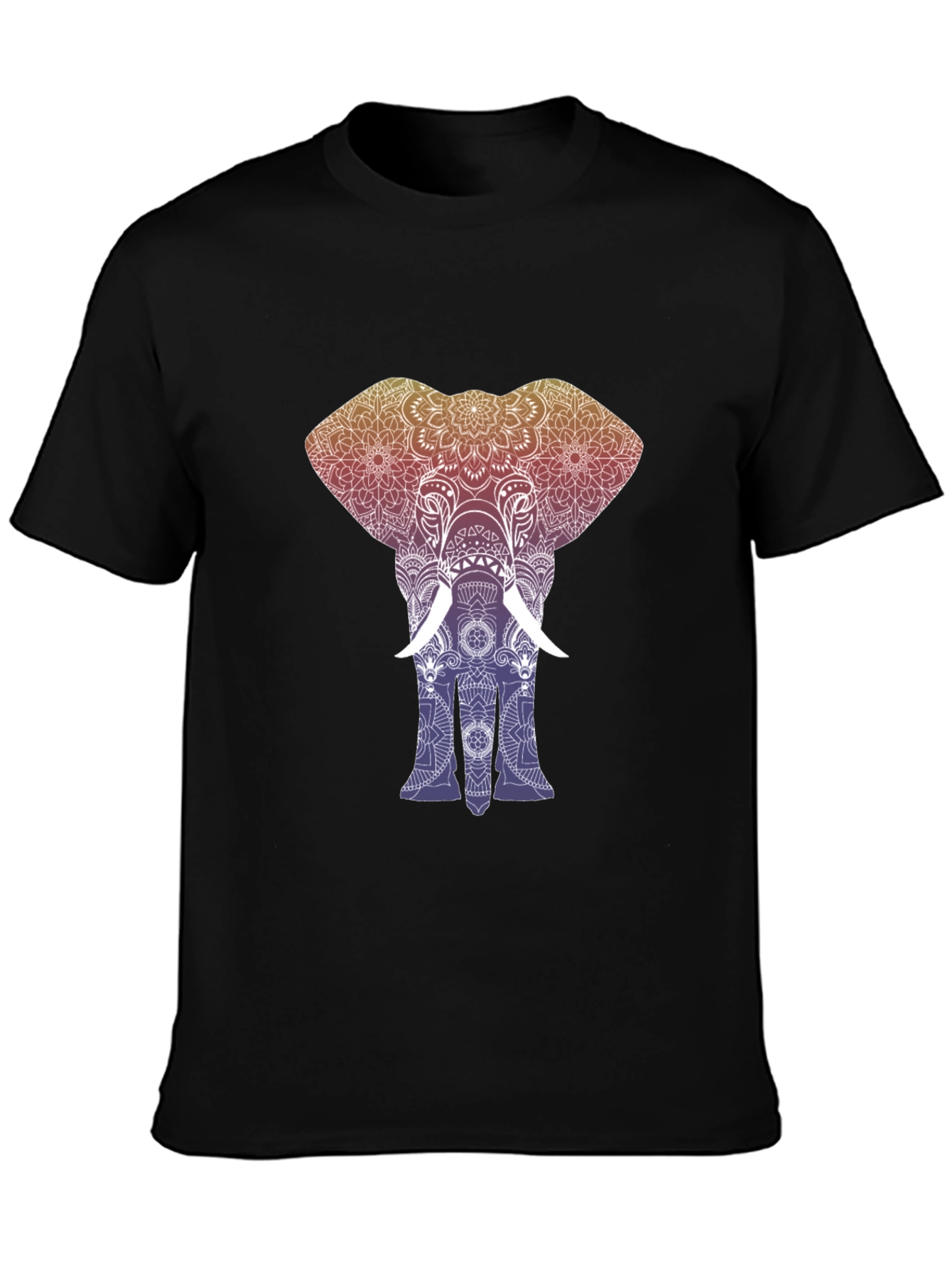 Elephant Mandala Graphic Tee - Stylish Mens T-Shirt