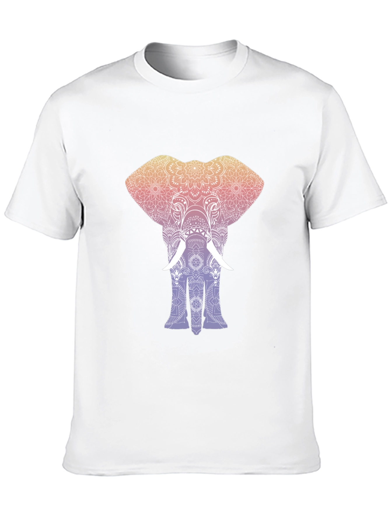 Elephant Mandala Graphic Tee - Stylish Mens T-Shirt