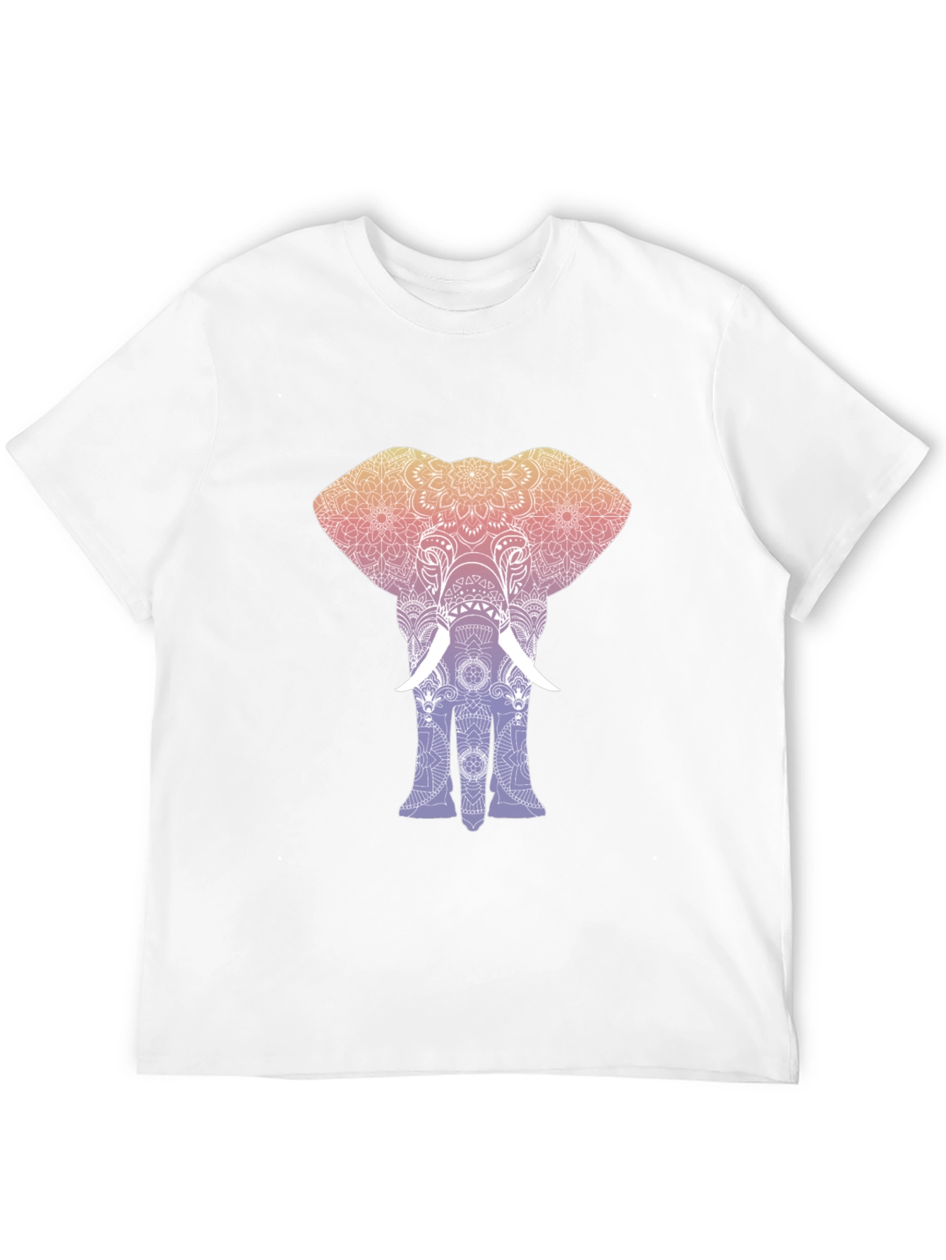 Elephant Mandala Graphic Tee - Stylish Mens T-Shirt