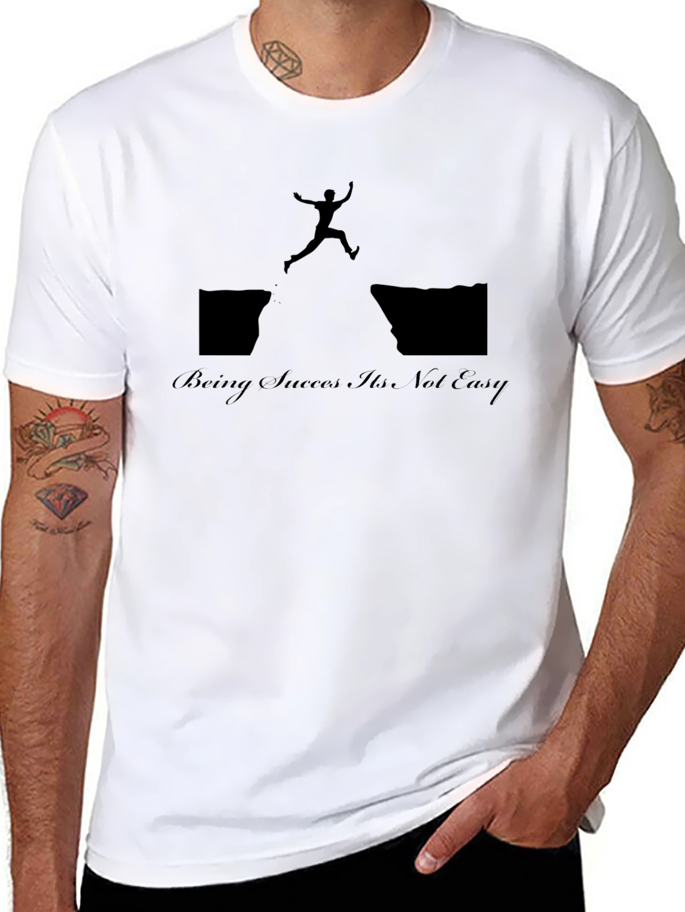 Motivational Graphic Tee - Being Success Its Not Easy