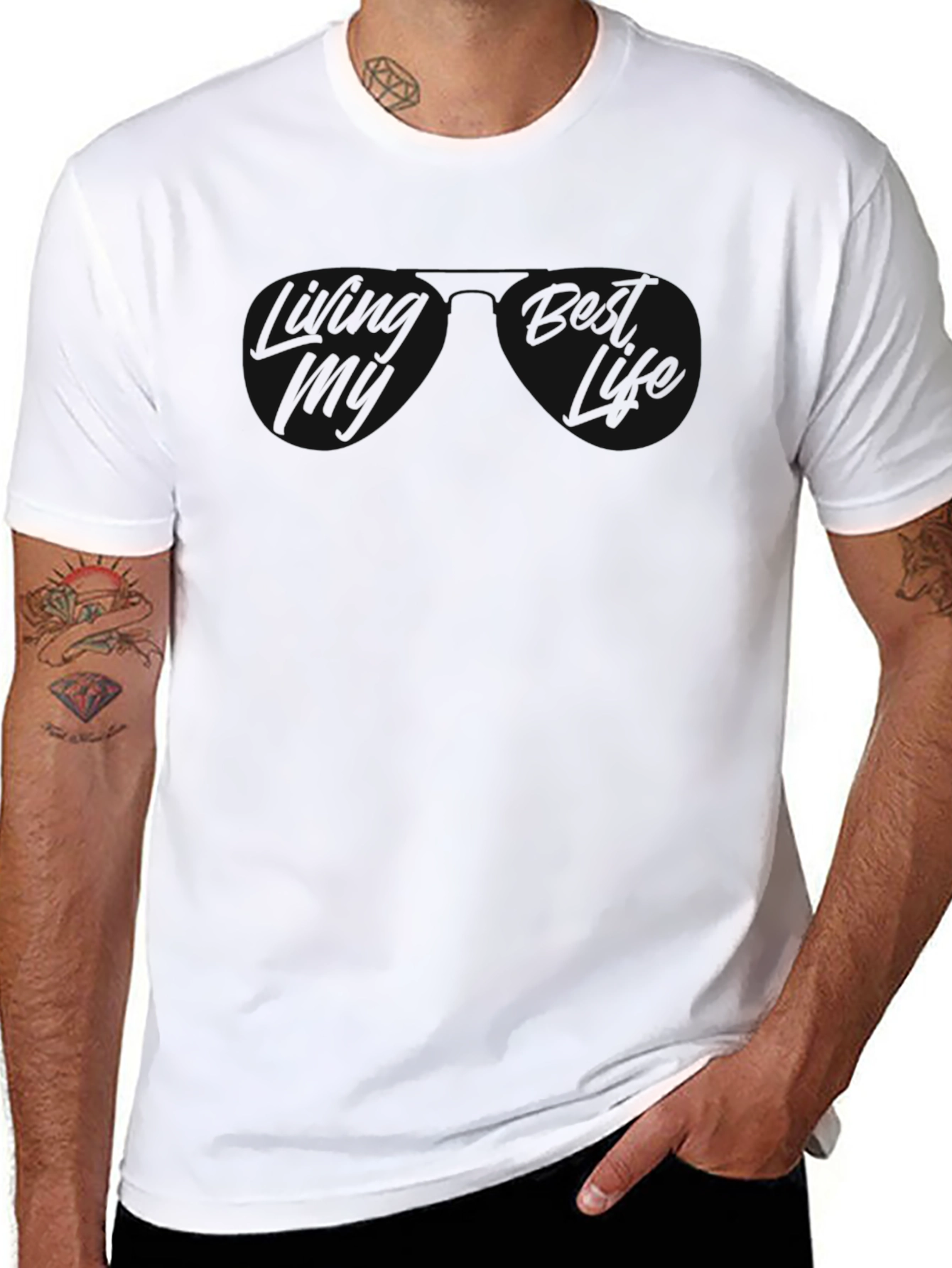 Mens Plain Black T-Shirt