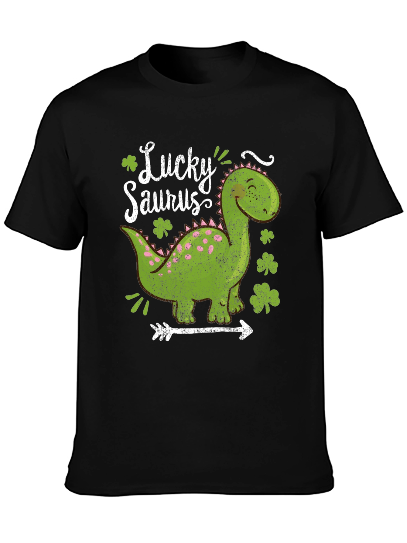 Lucky Saurus T-Shirt - St. Patricks Day Dinosaur Tee