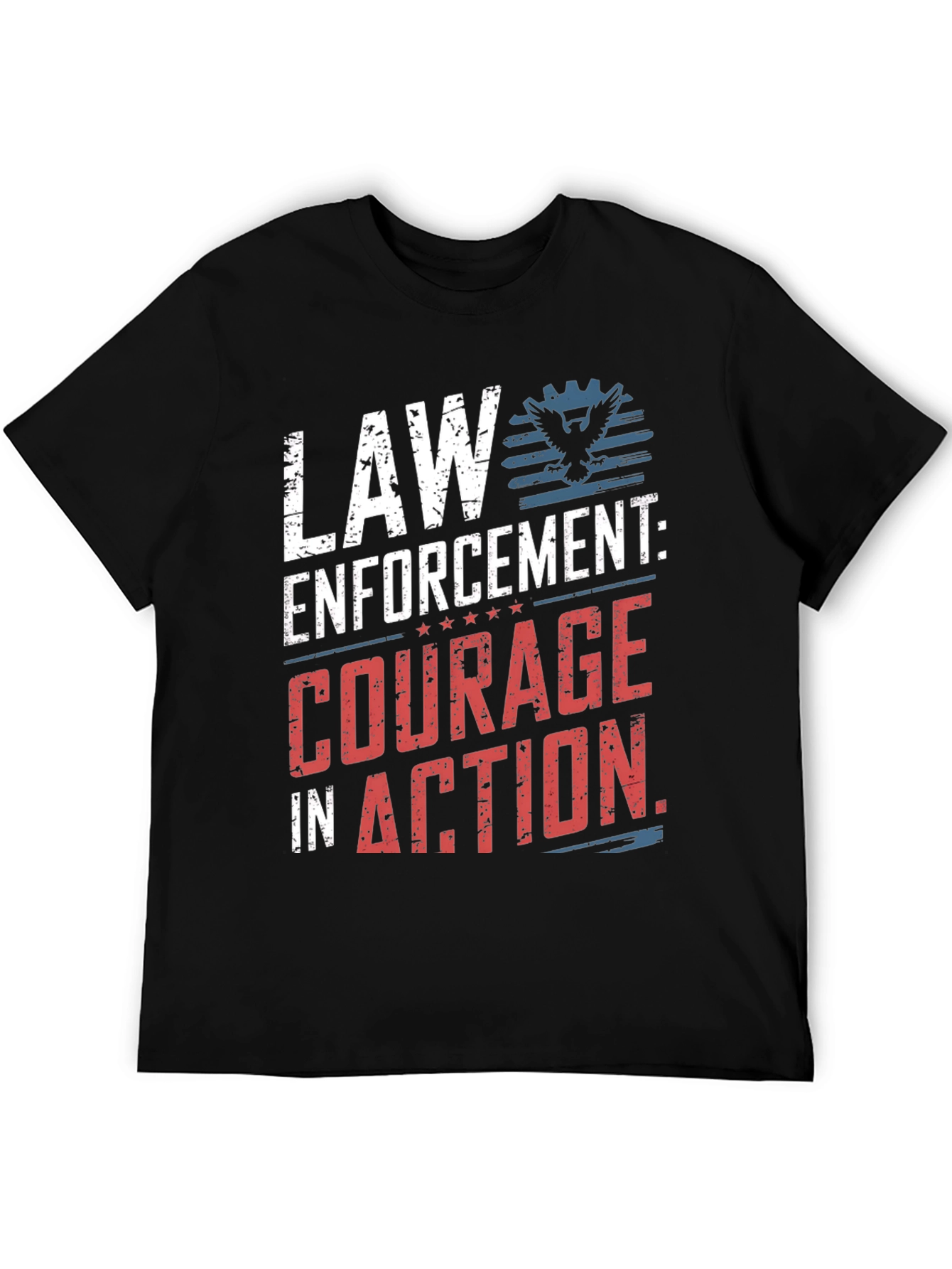 Law Enforcement Courage in Action Graphic T-Shirt