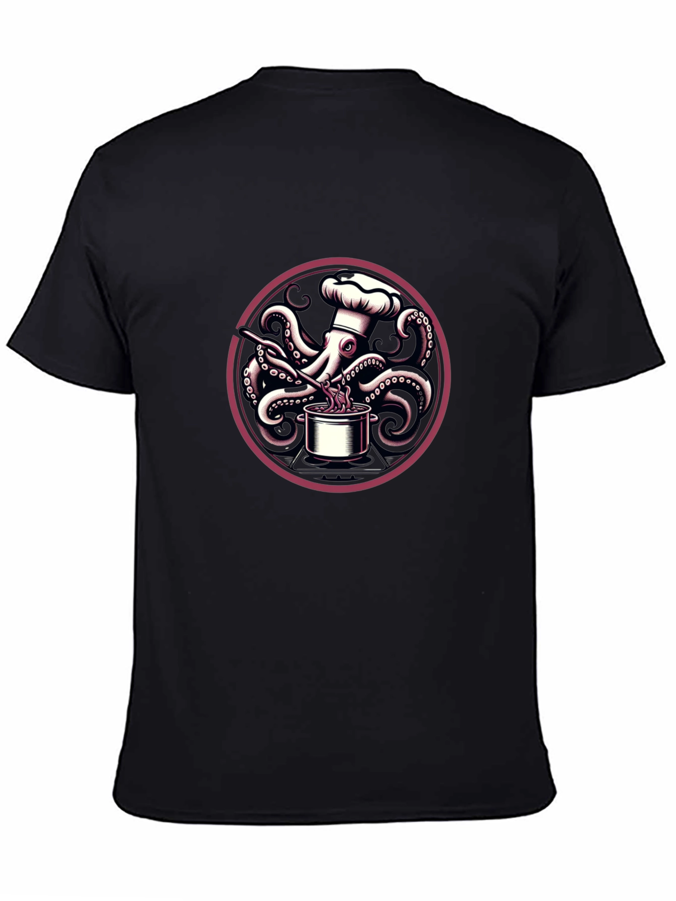 Chef Octopus Graphic T-Shirt - Unique Design
