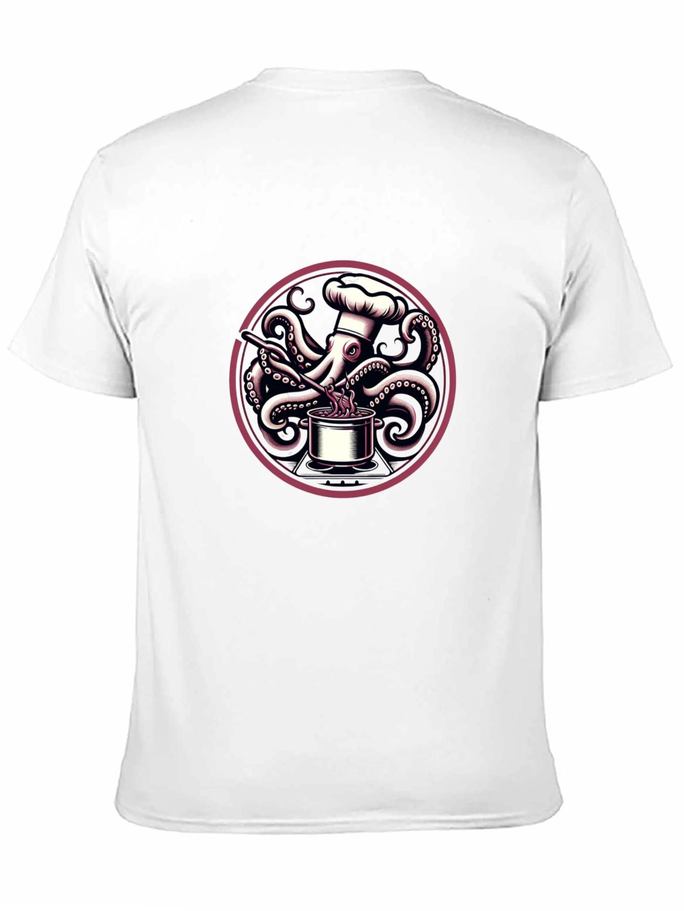 Chef Octopus Graphic T-Shirt - Unique Design