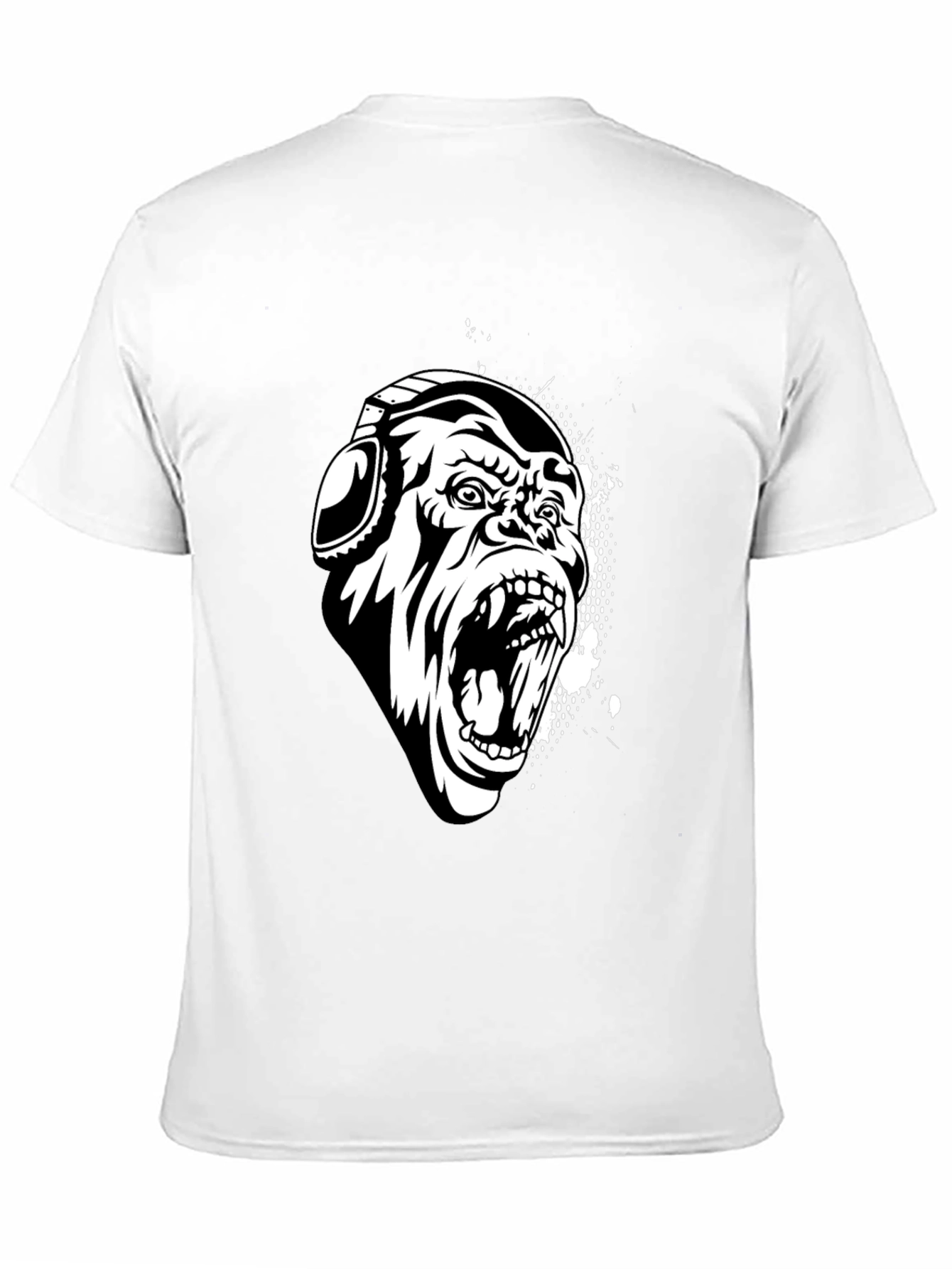 Black Gorilla Graphic Tee with Headphones