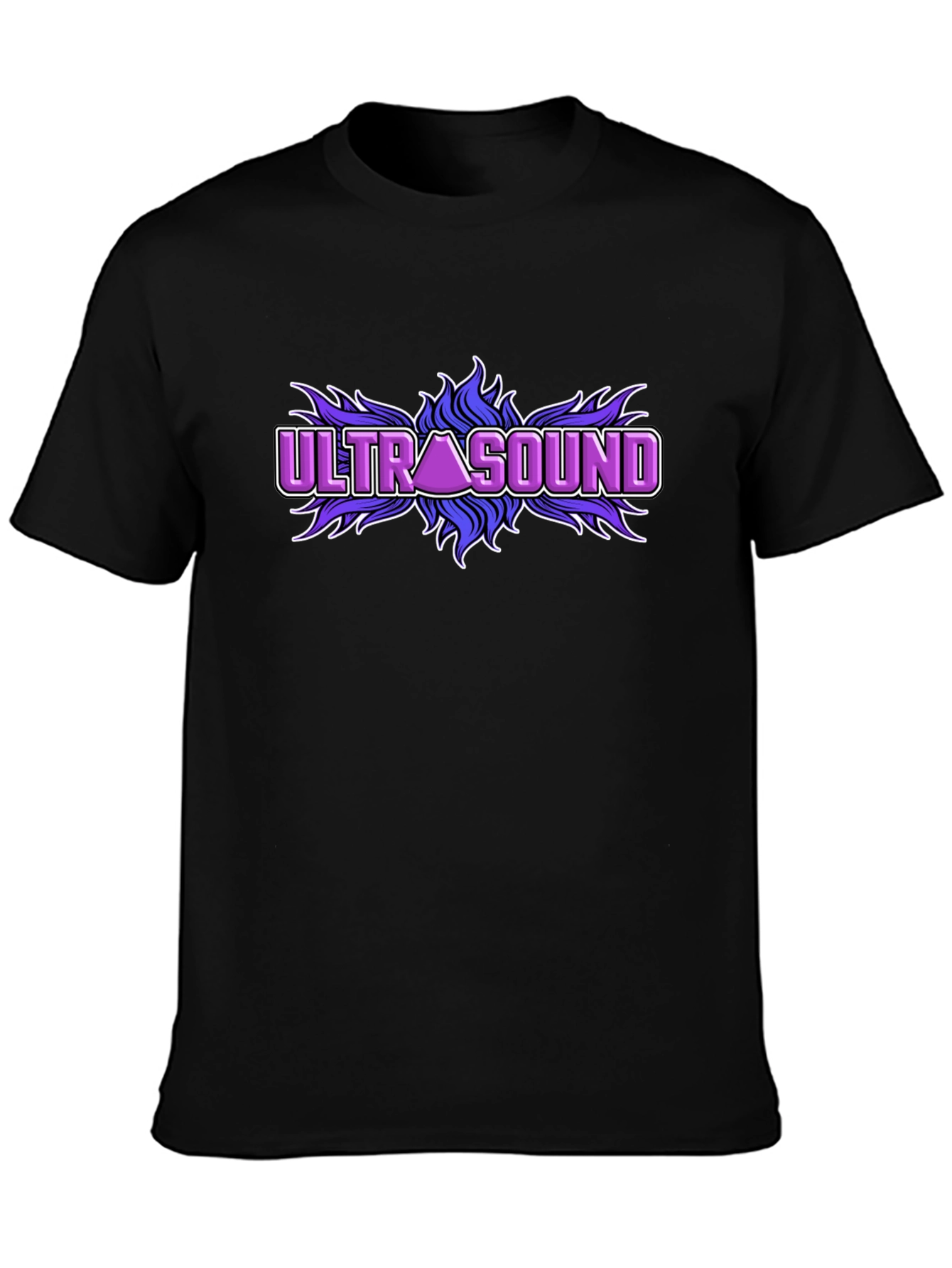 Ultrasound Graphic T-Shirt - Black Cotton Tee