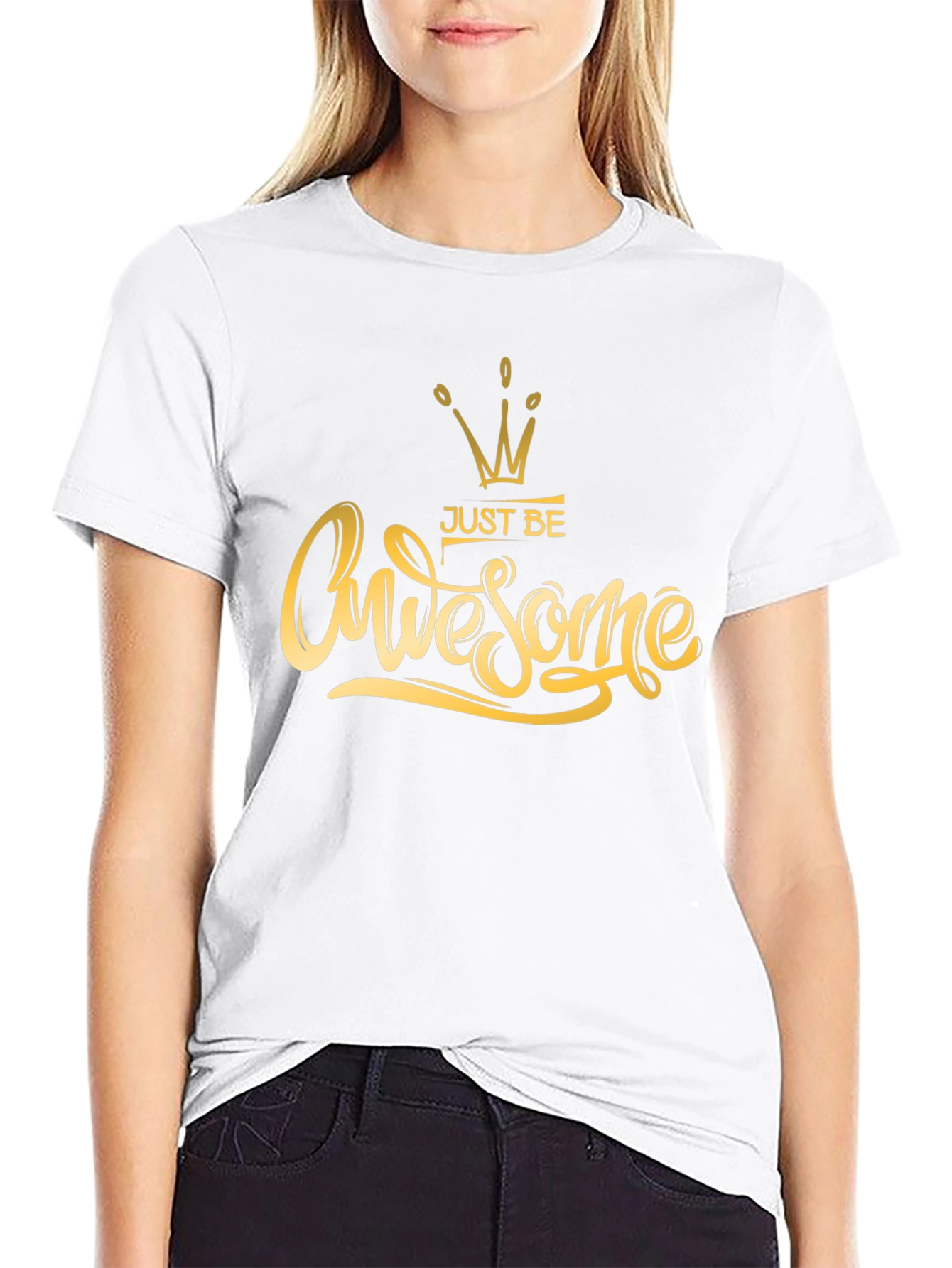 Just Be Awesome Black T-Shirt