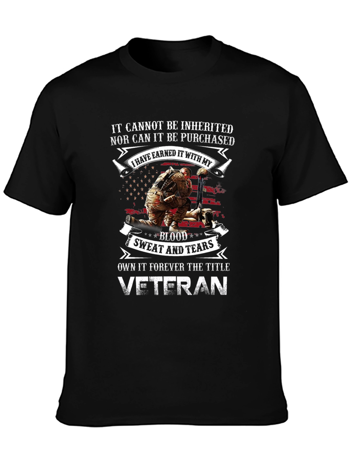 Veteran Pride T-Shirt: Earned Not Given