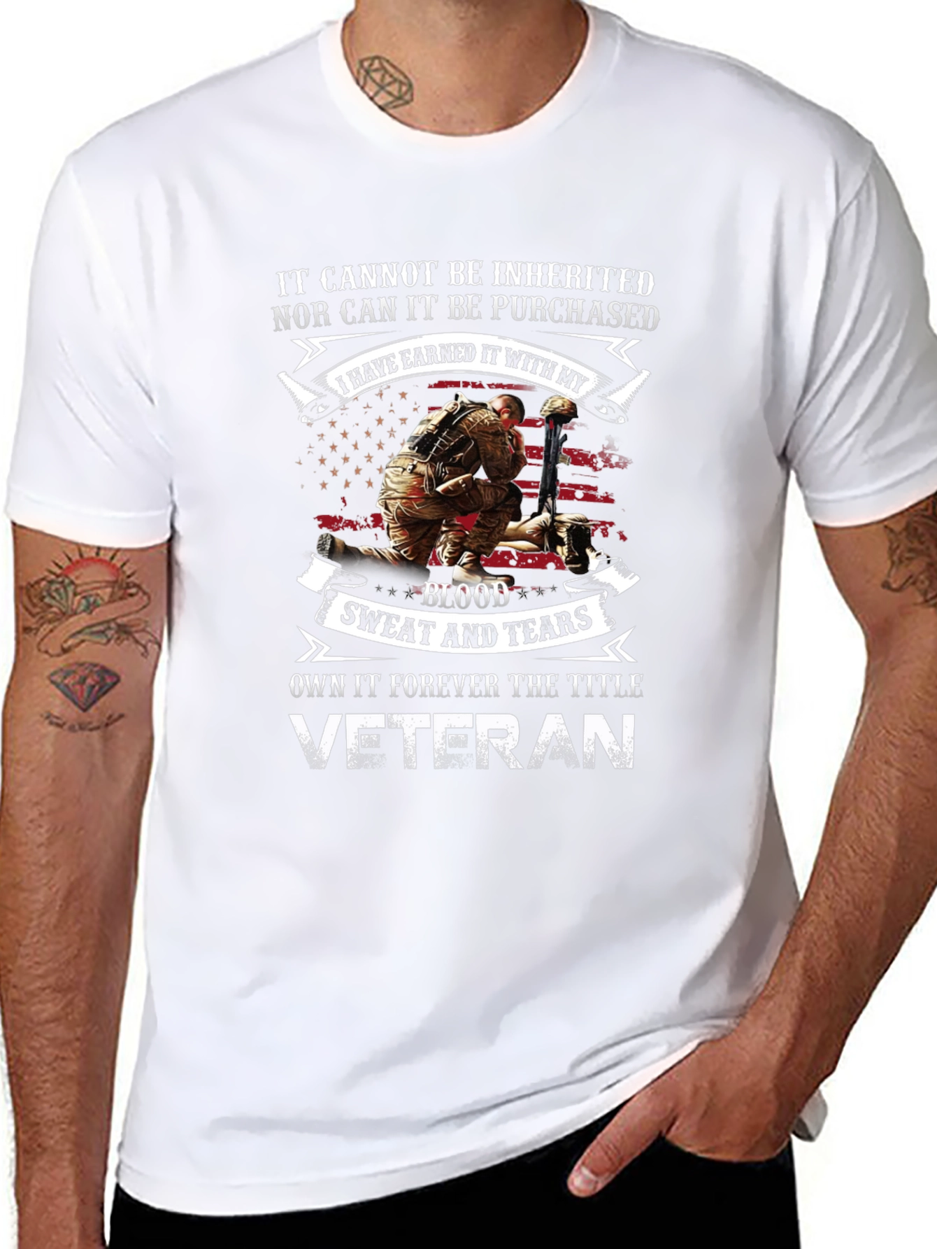 Veteran Pride T-Shirt: Earned Not Given