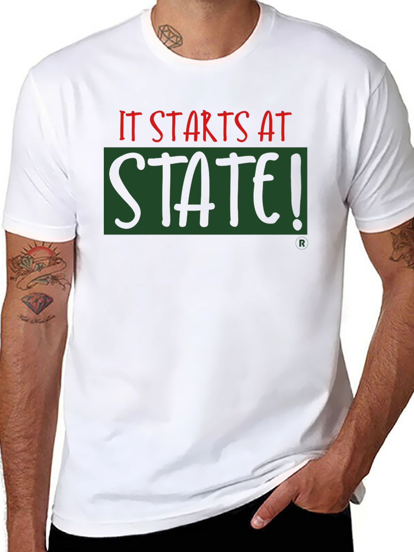 It Starts At State! Graphic T-Shirt