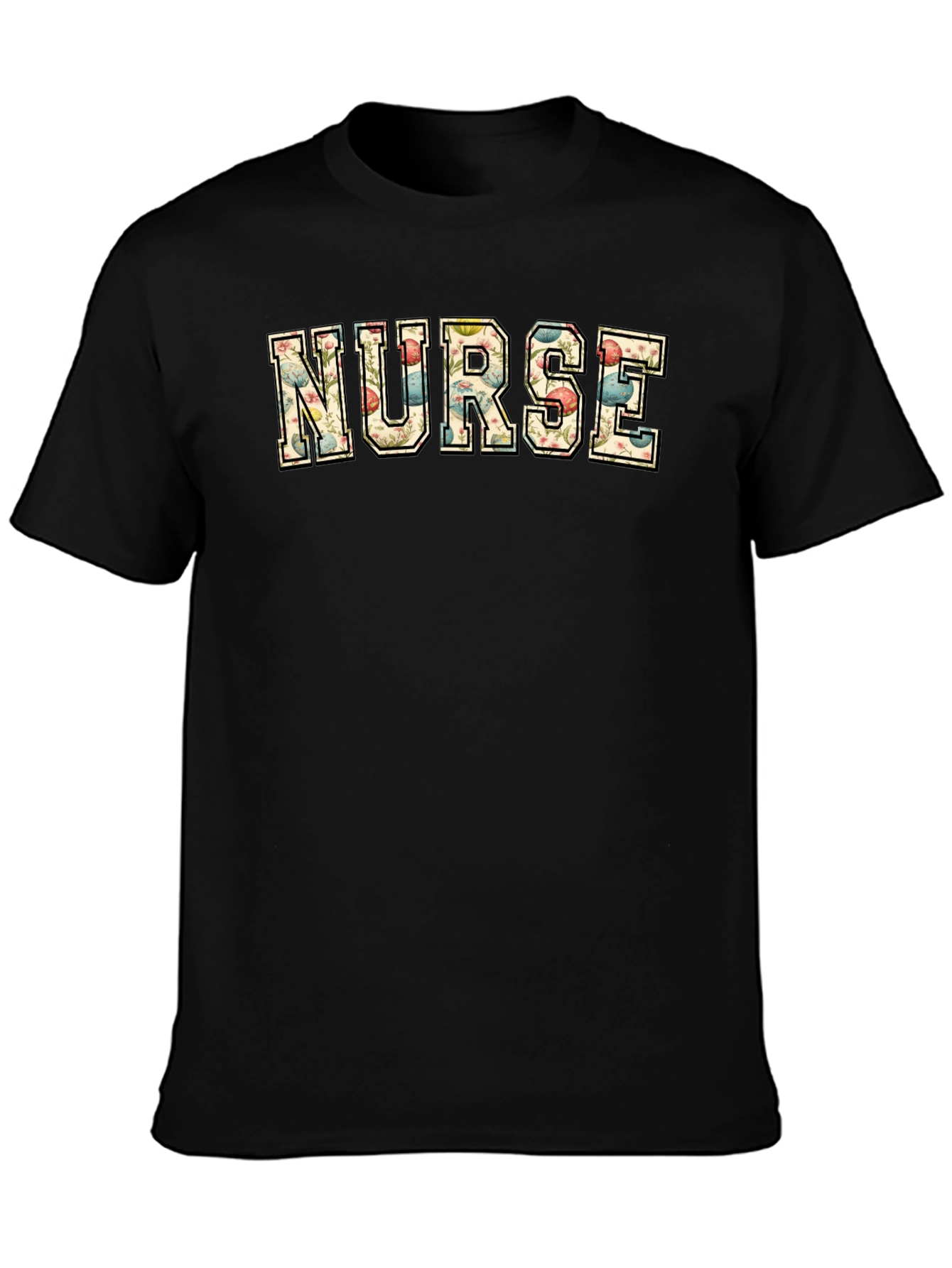 Floral Nurse T-Shirt - Stylish Comfort