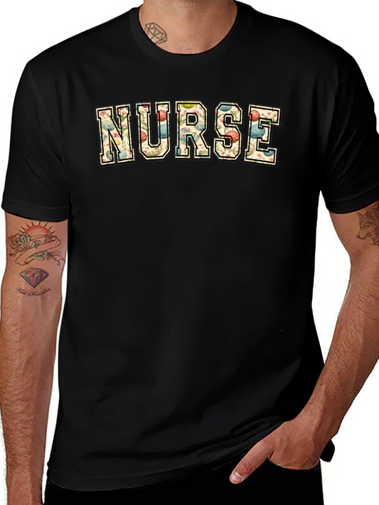 Floral Nurse T-Shirt - Stylish Comfort