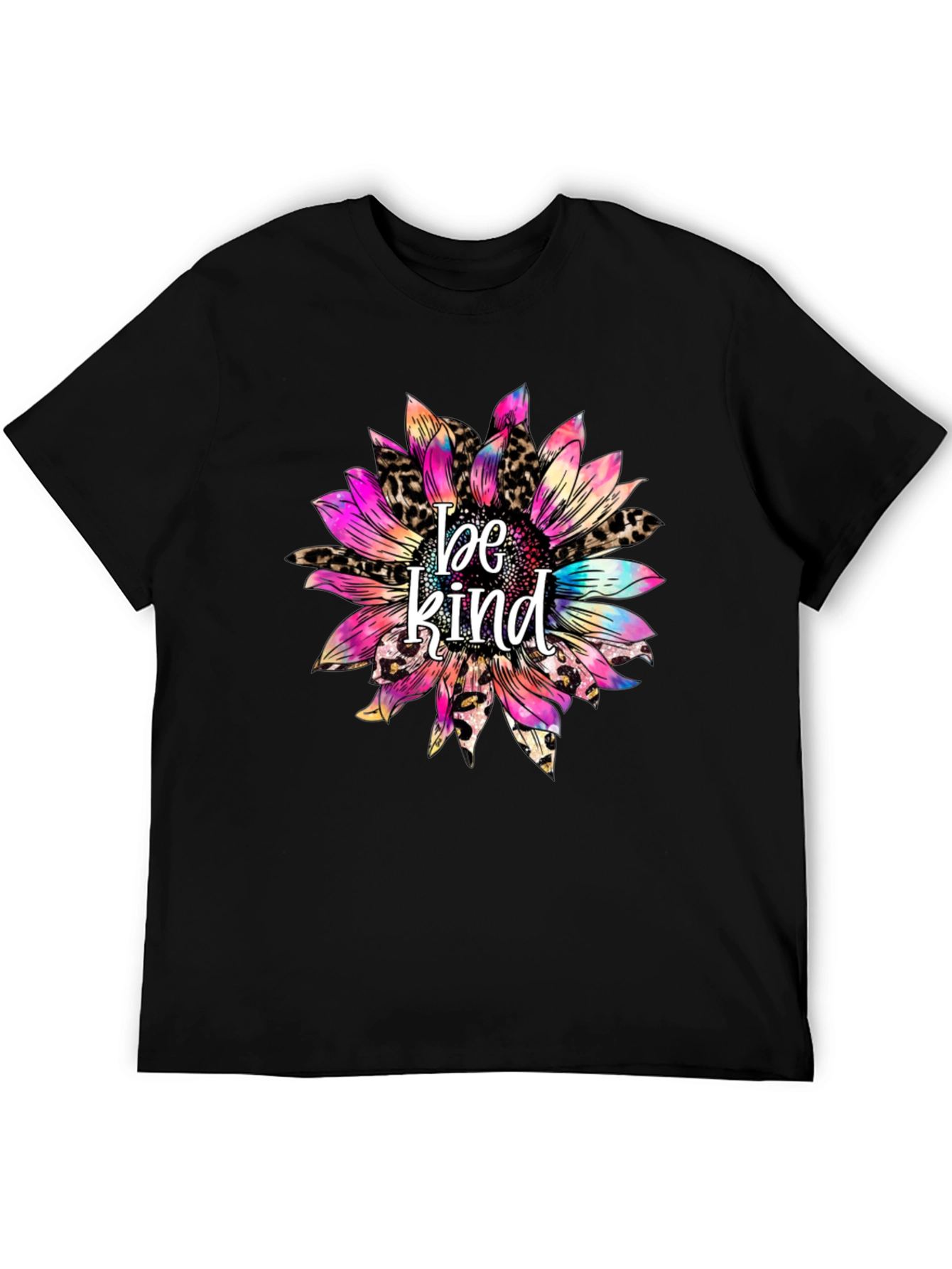 Be Kind Sunflower Graphic Tee - Trendy Comfort