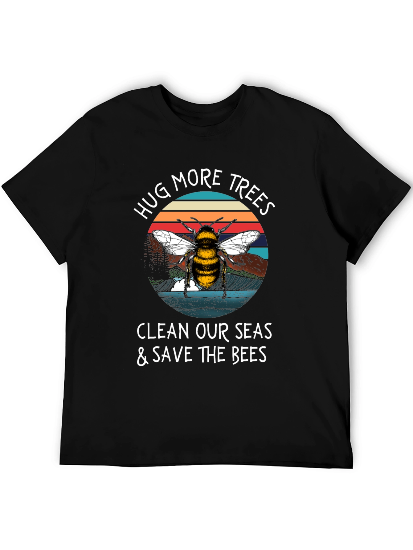 Hug Trees Save Bees Graphic Tee