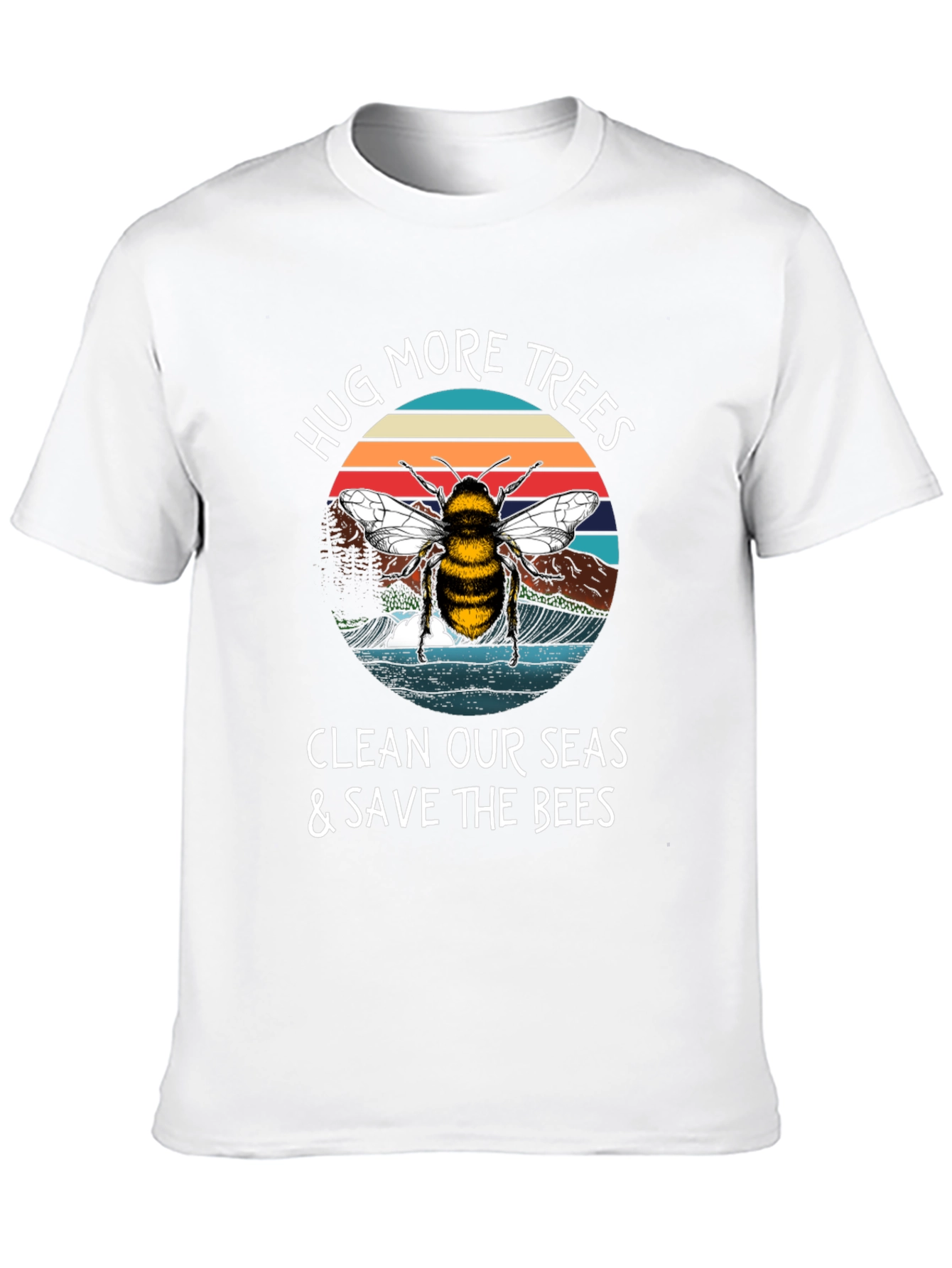 Hug Trees Save Bees Graphic Tee