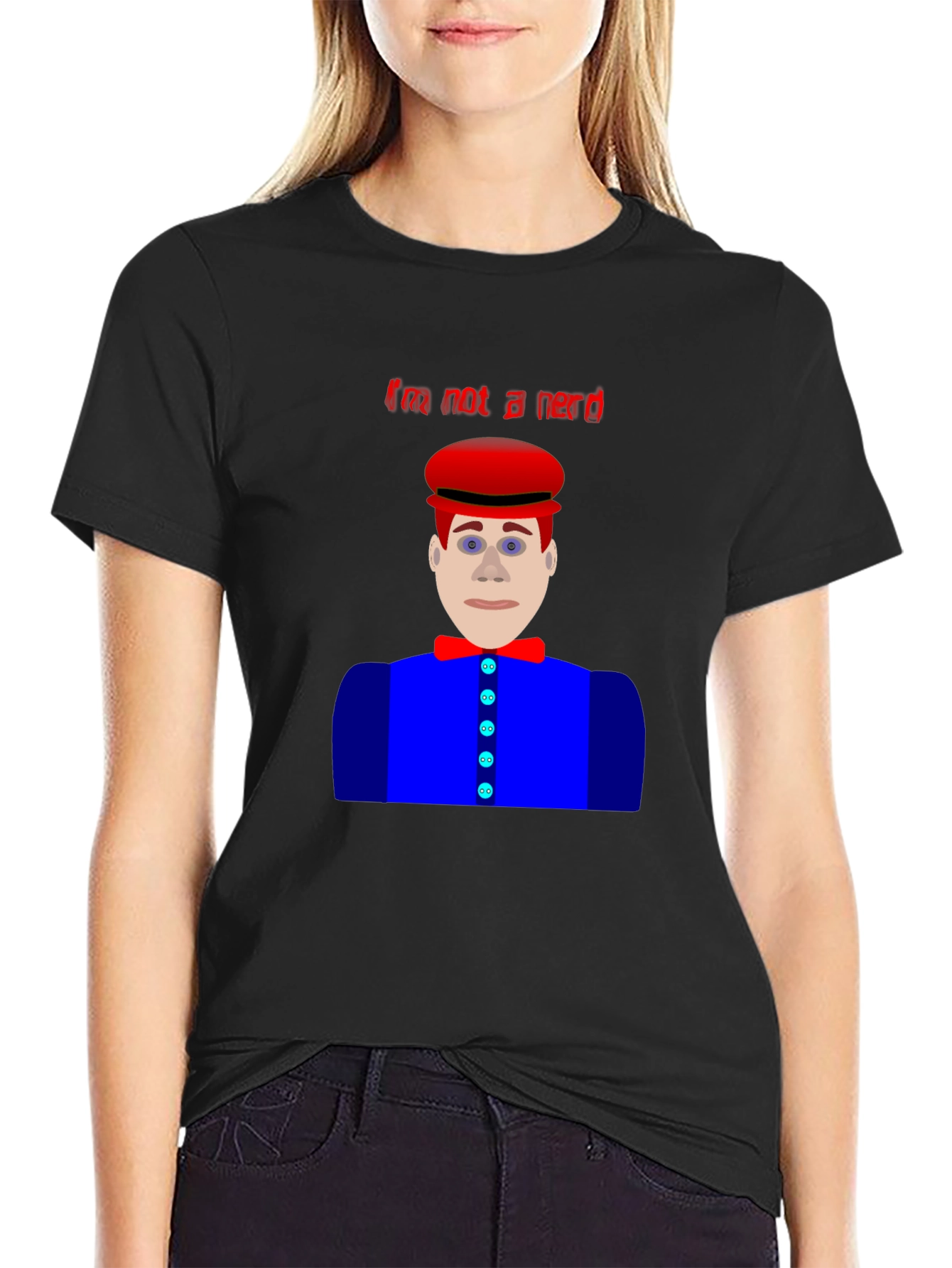 Im Not A Nerd T-Shirt Funny Character Design