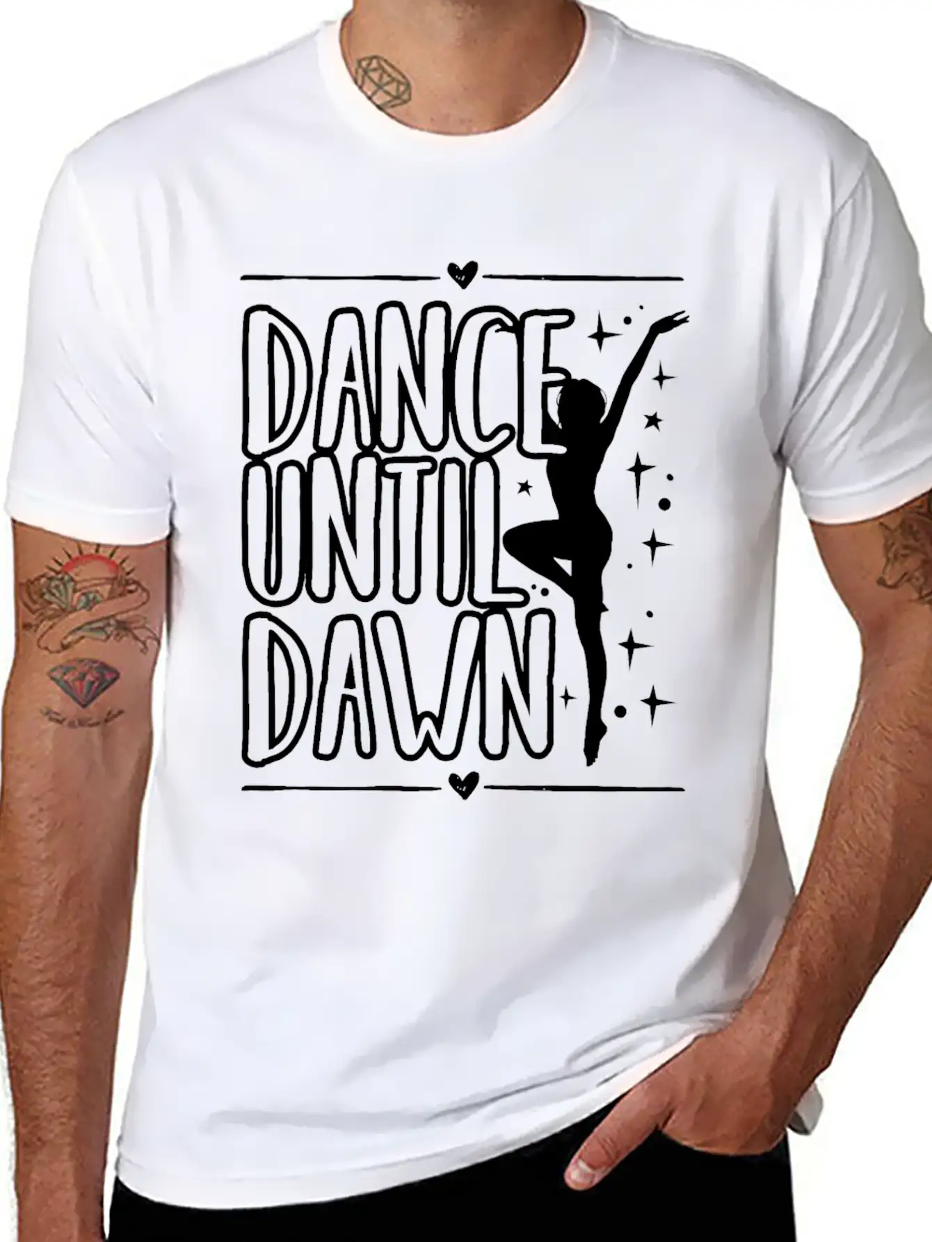Dance Until Dawn Unisex Casual T-Shirt – Clean Design For Daily Comfort