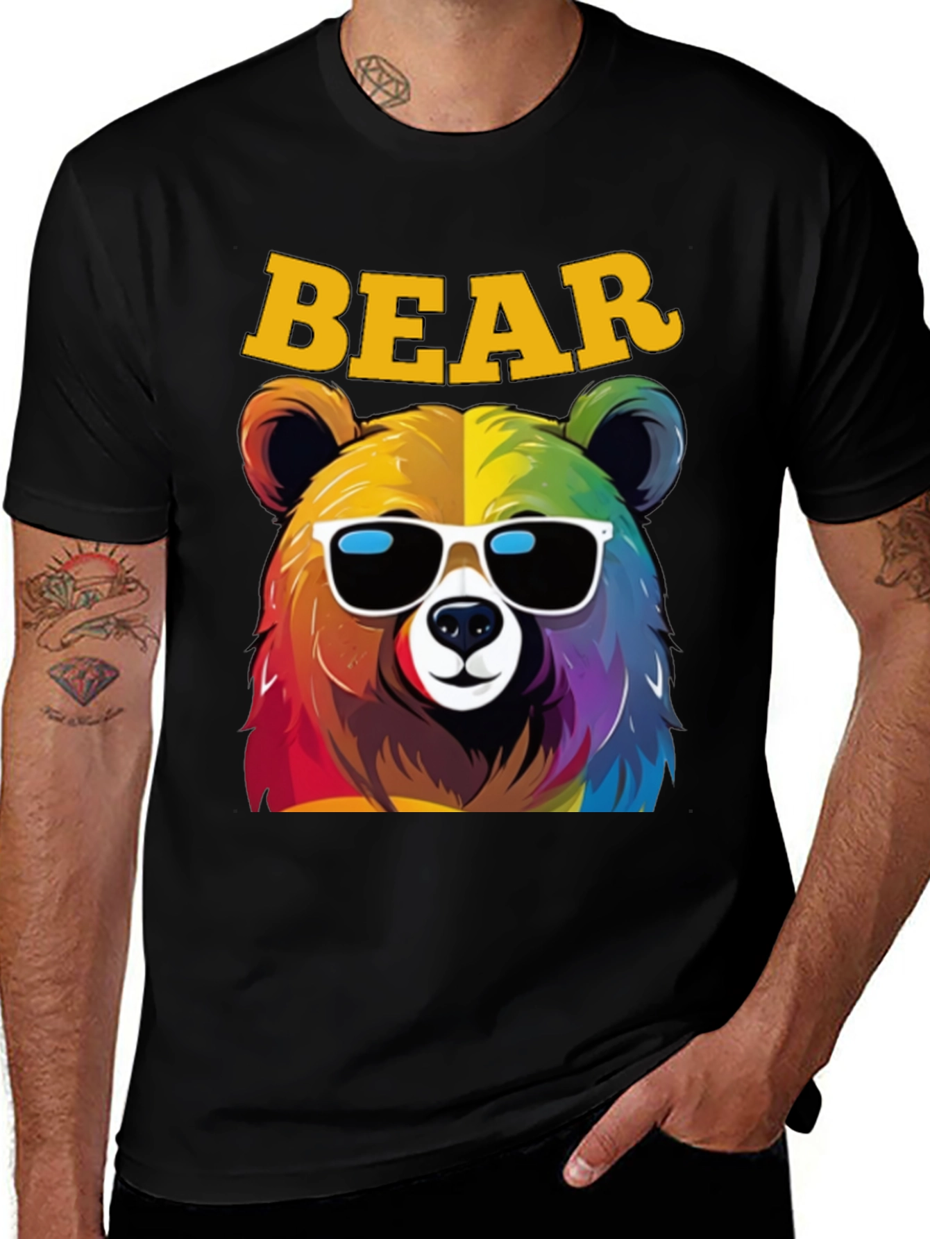 Rainbow Bear Graphic Tee