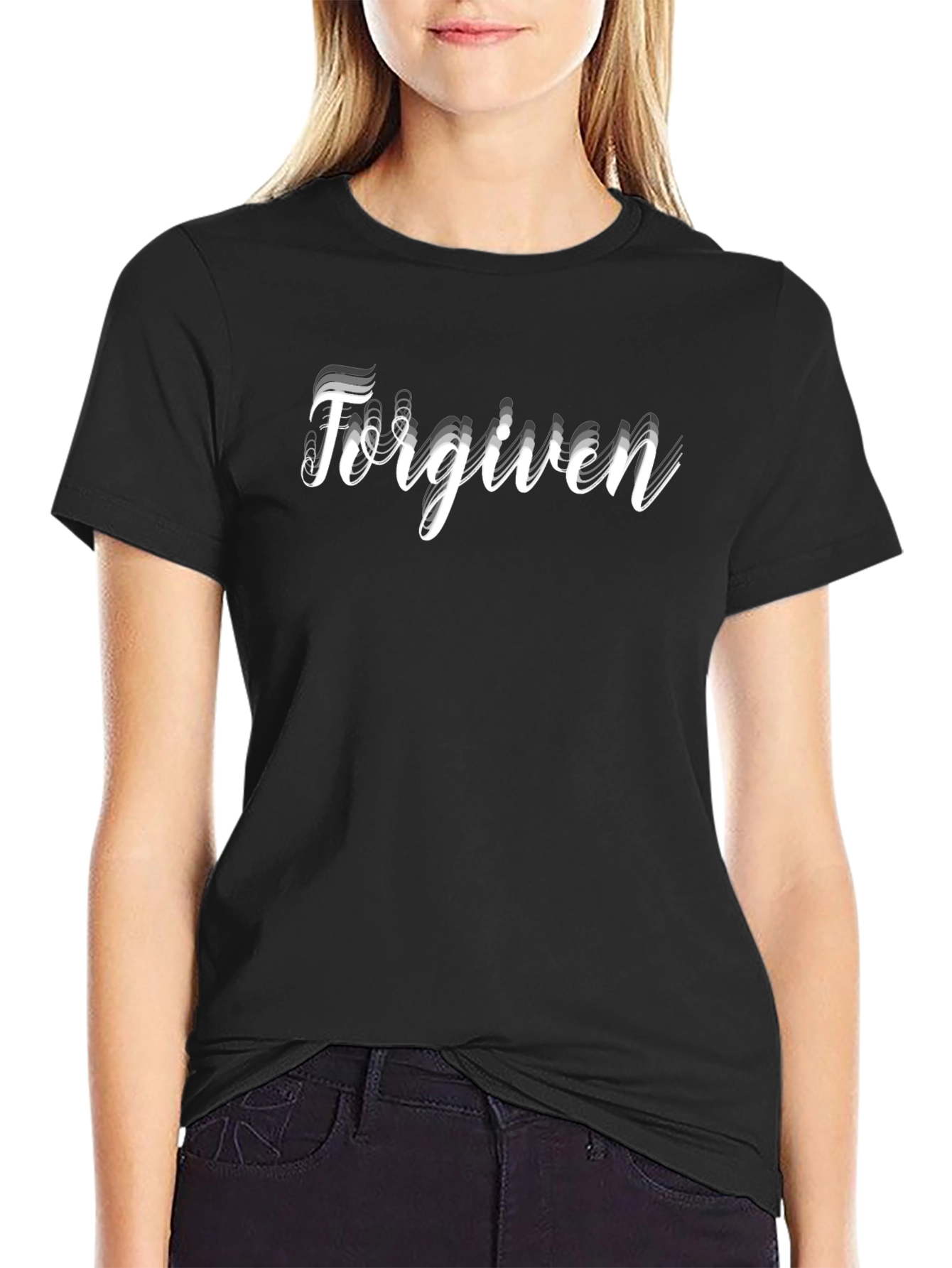 Forgiven Black Graphic Tee