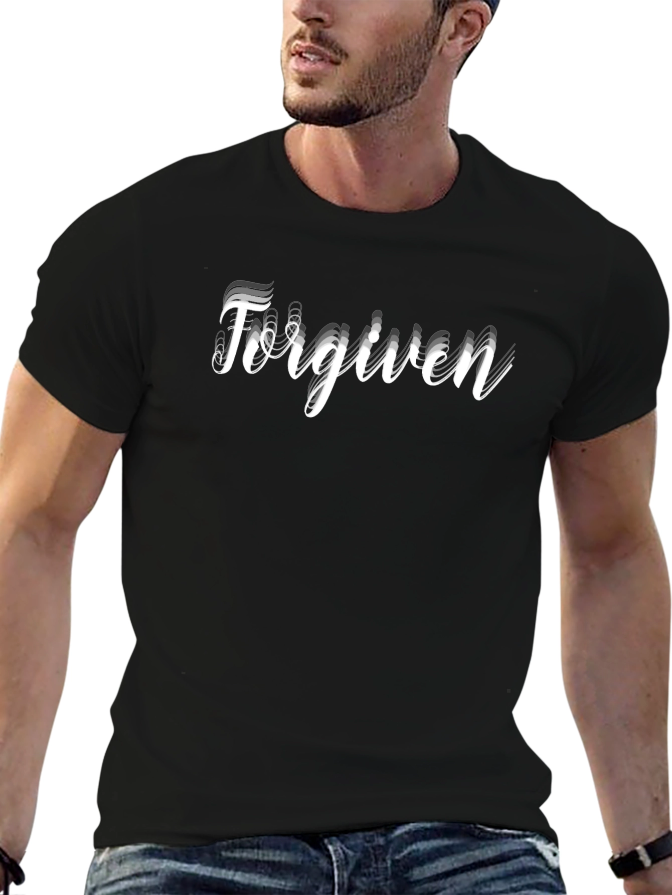 Forgiven Black Graphic Tee