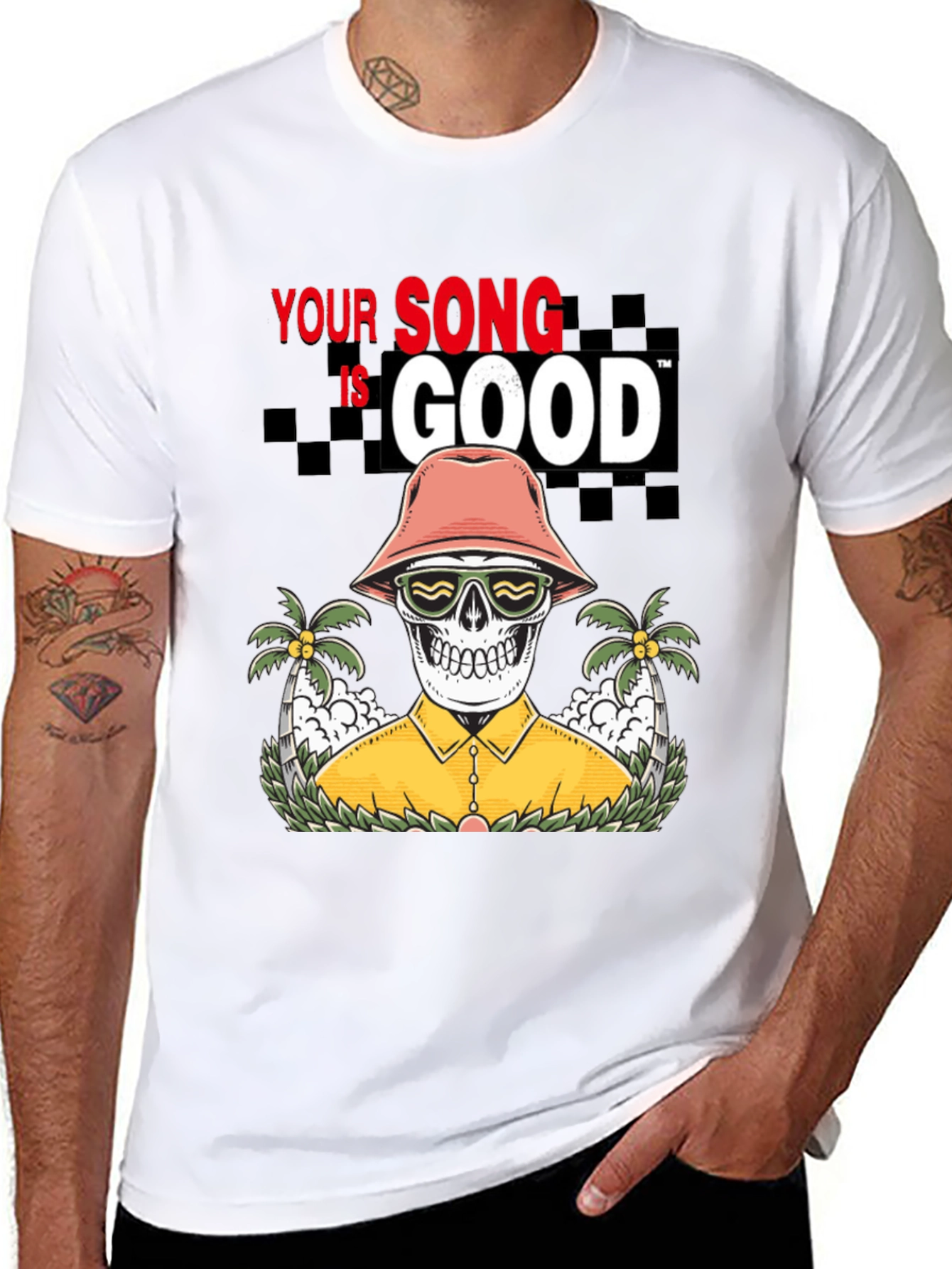 Your Song is Good T-shirt Skeleton Graphic