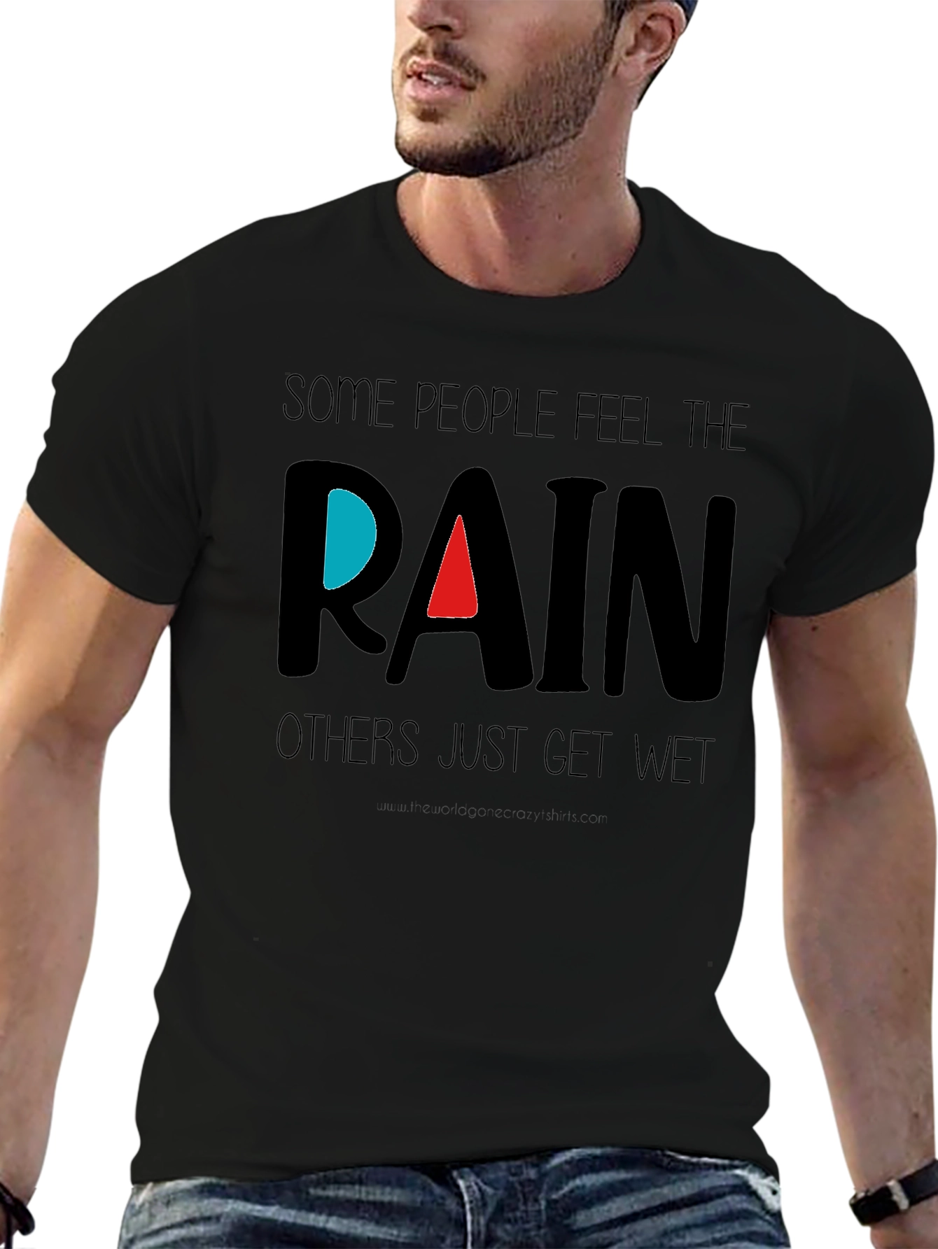 Feel the Rain Graphic Tee - Inspirational T-Shirt