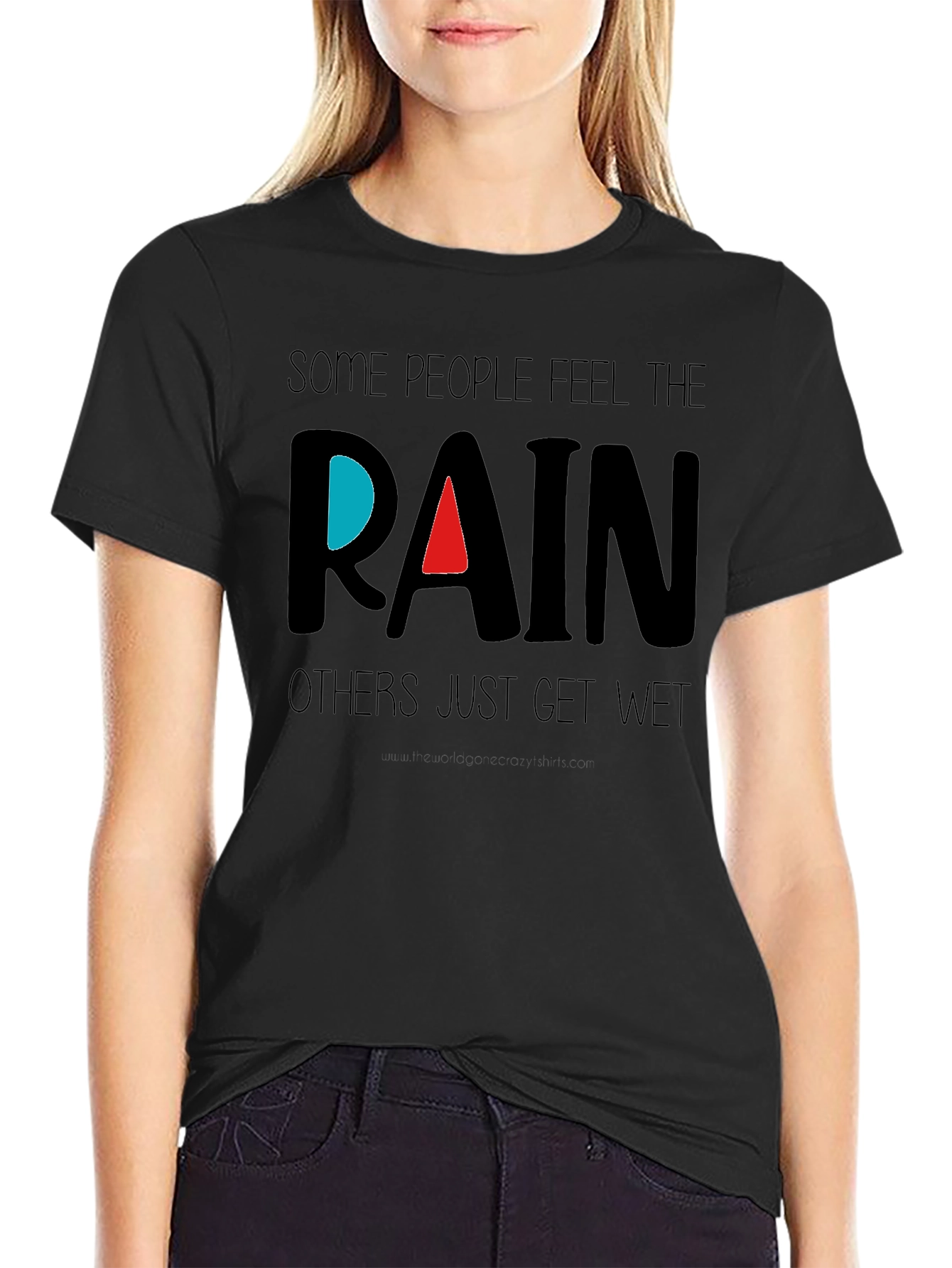 Feel the Rain Graphic Tee - Inspirational T-Shirt