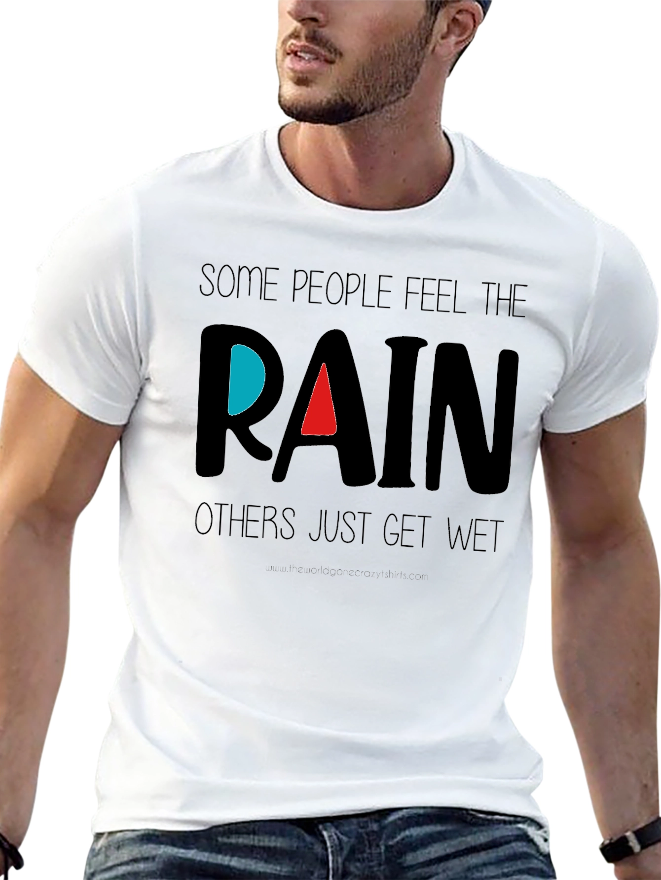 Feel the Rain Graphic Tee - Inspirational T-Shirt