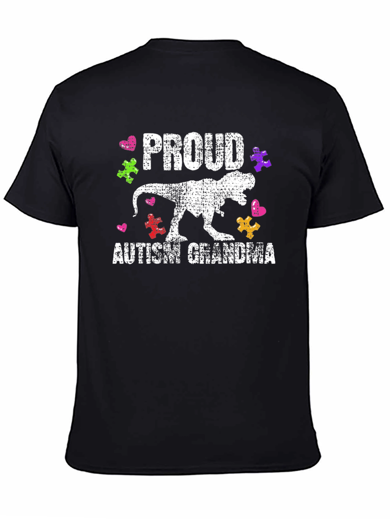 Proud Autism Grandma T-Rex T-Shirt