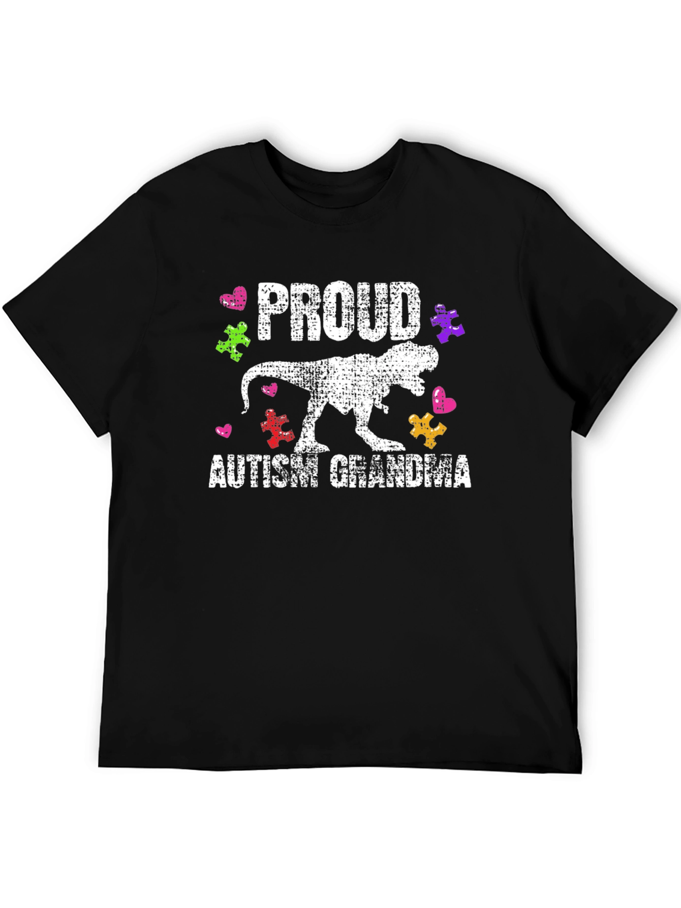 Proud Autism Grandma T-Rex T-Shirt