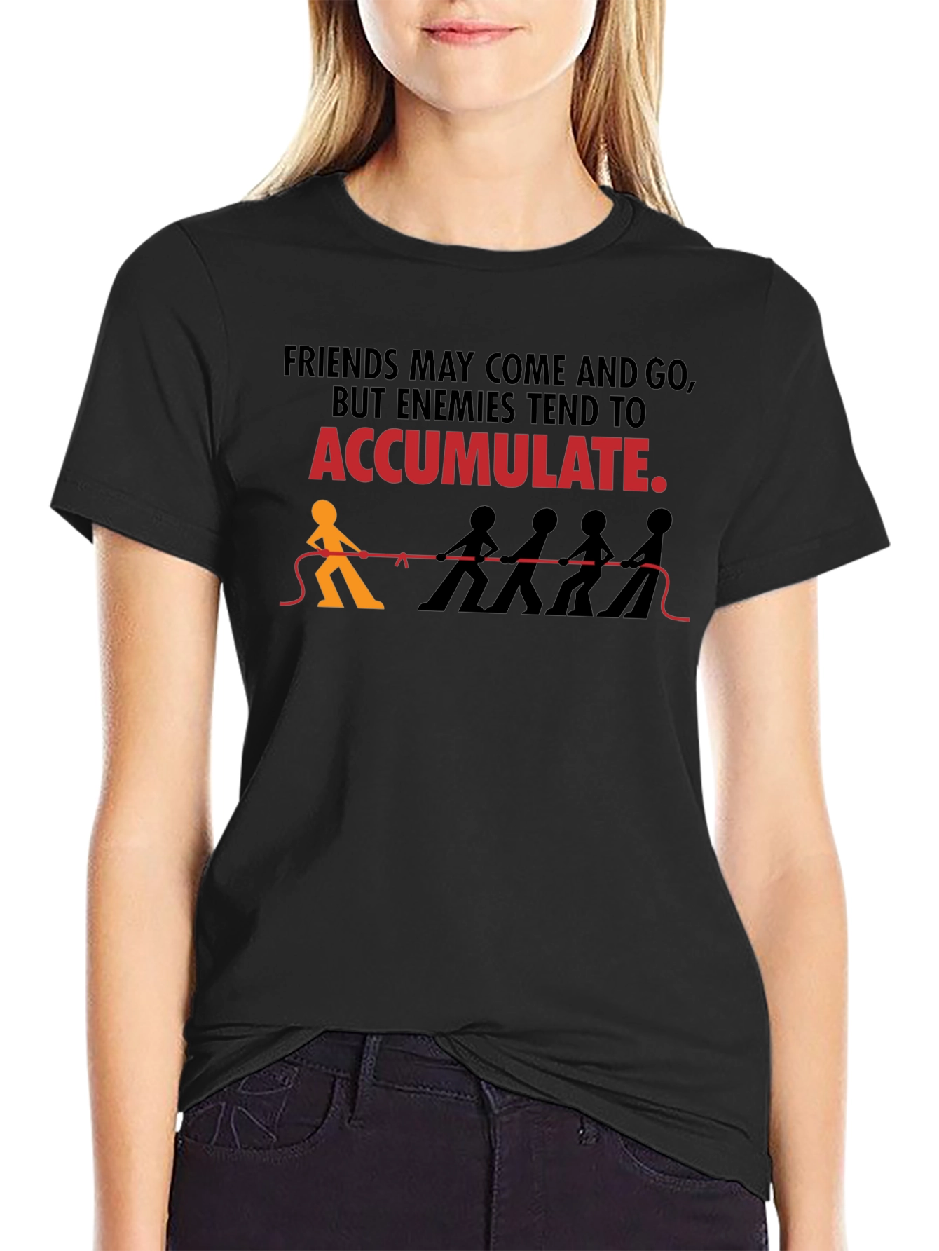Friends/Enemies Graphic Tee - Accumulate