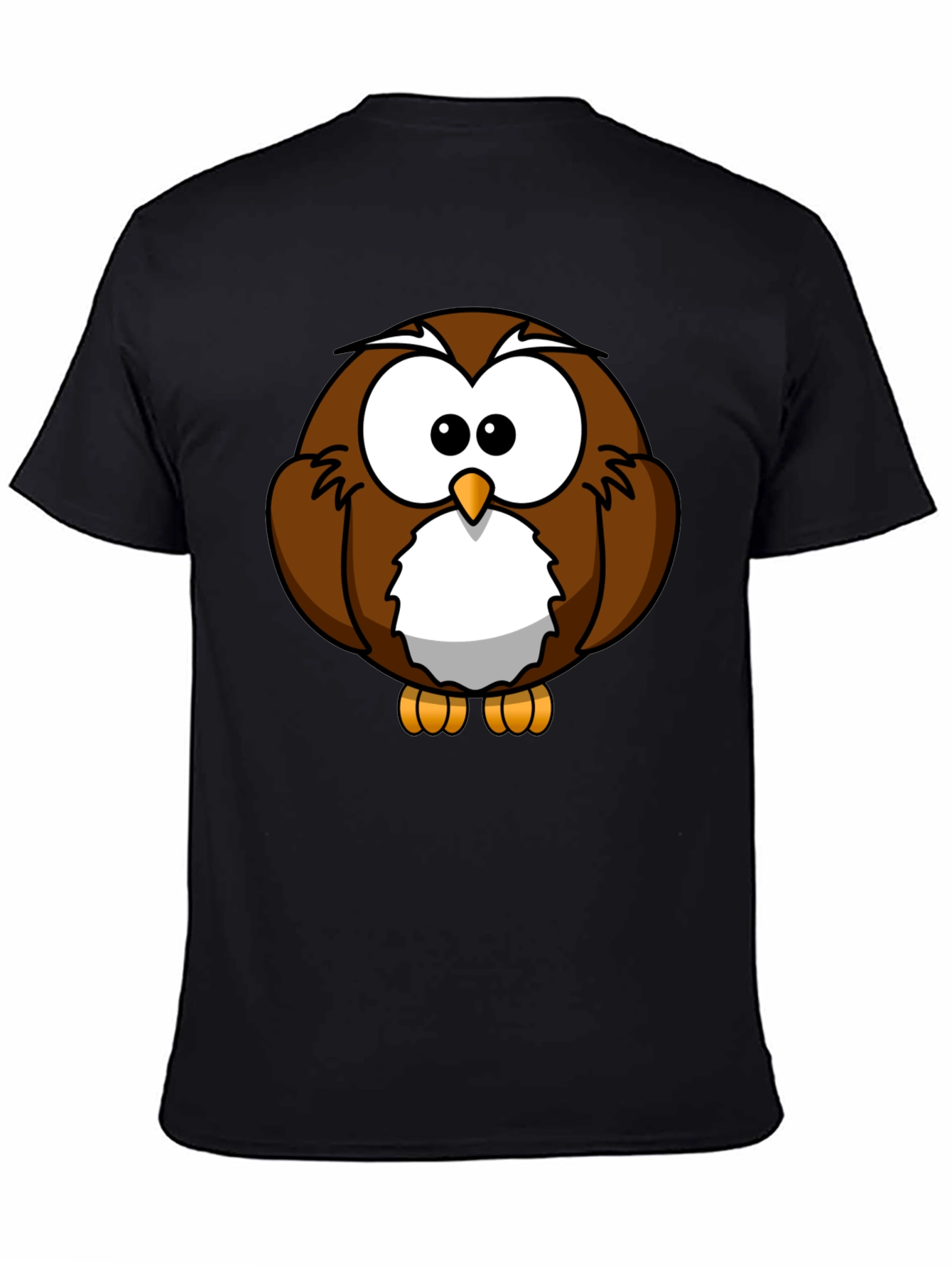 Cartoon Owl Graphic T-Shirt