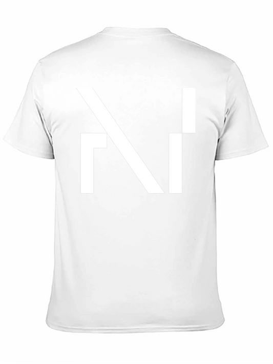 Modern Geometric Design Black T-Shirt