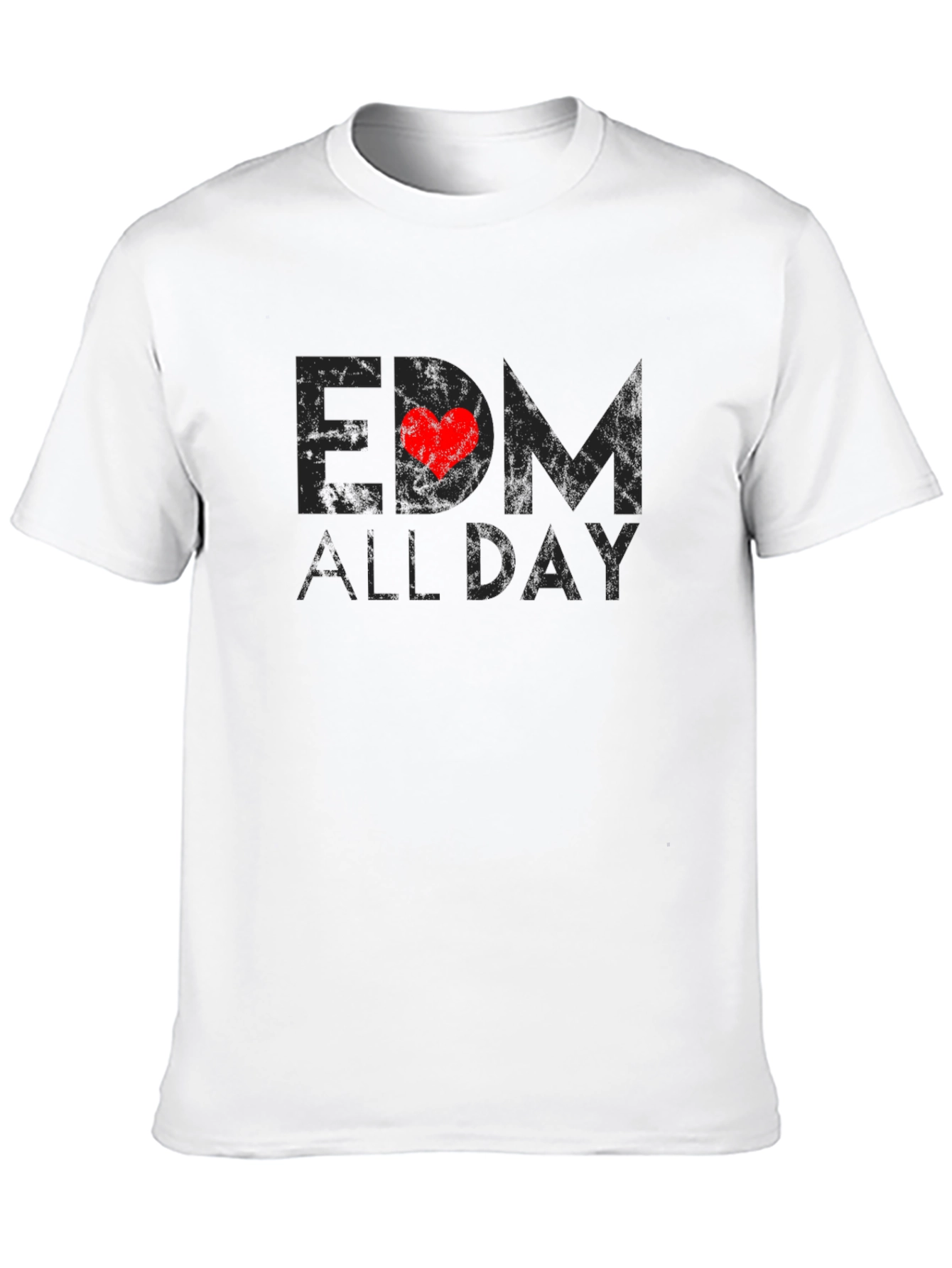 EDM All Day Black T-Shirt - Music Lover Tee