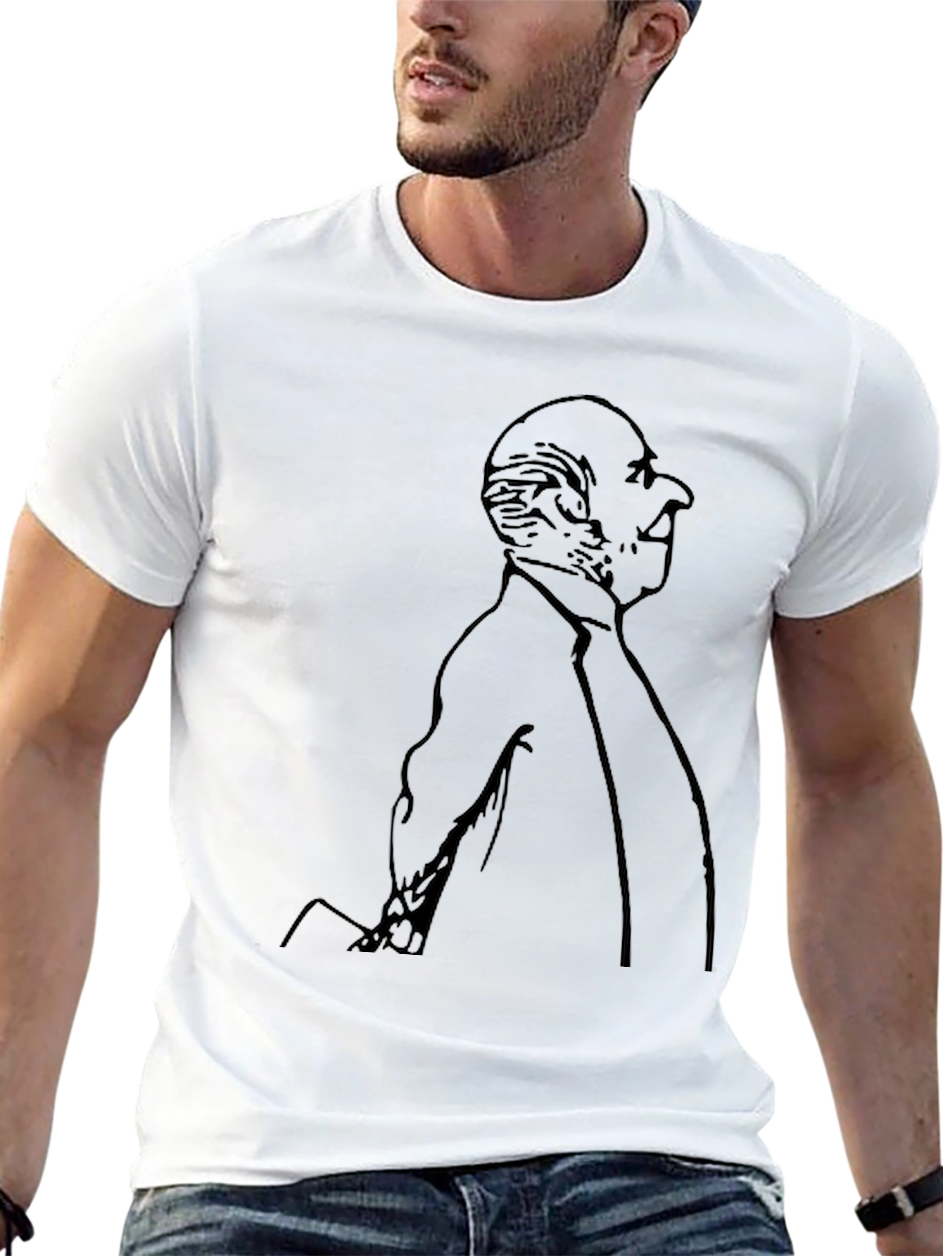 Classic Portrait Black T-Shirt