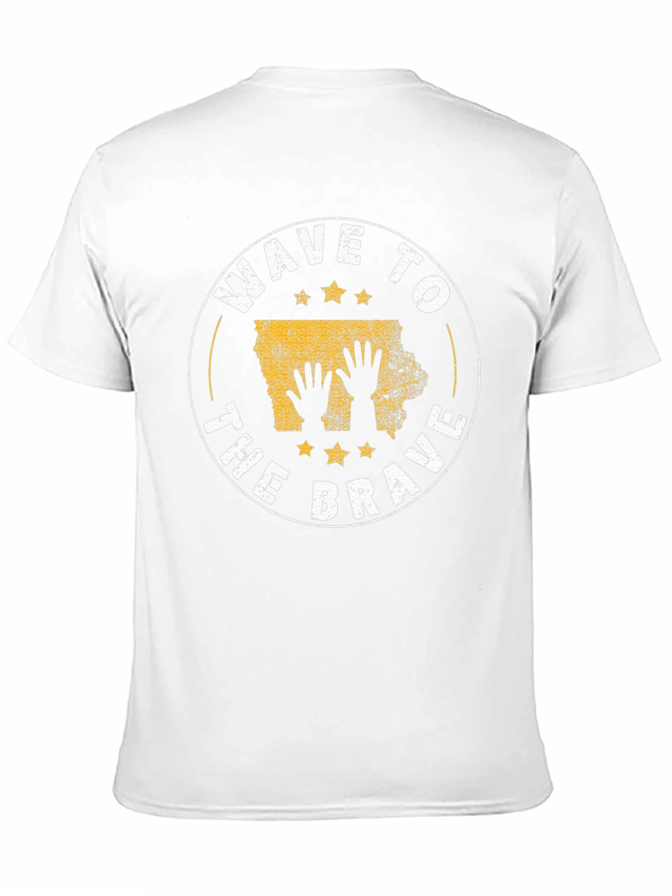 Wave to the Brave Iowa Graphic T-Shirt