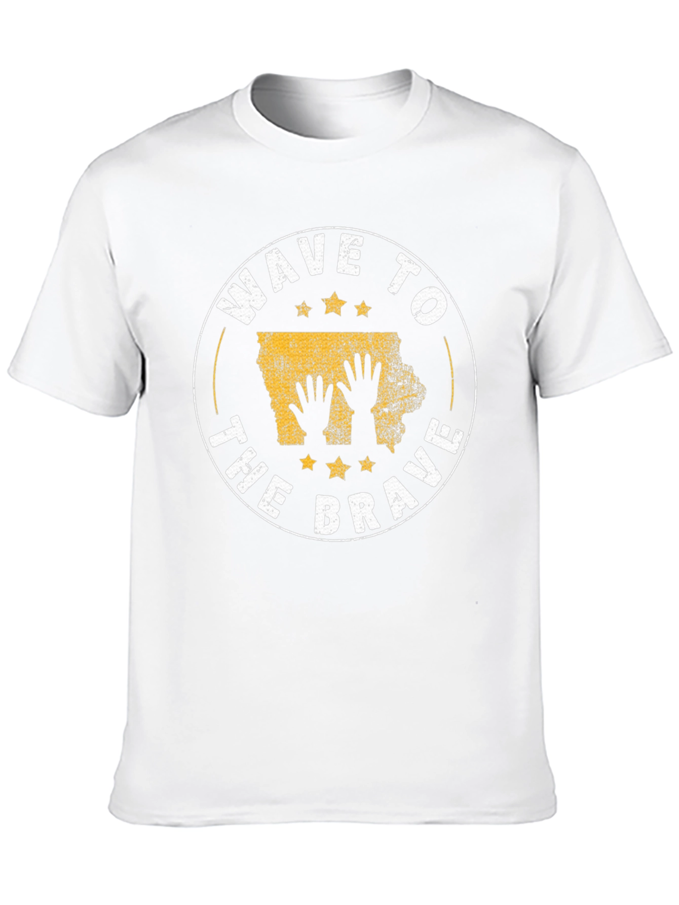 Wave to the Brave Iowa Graphic T-Shirt