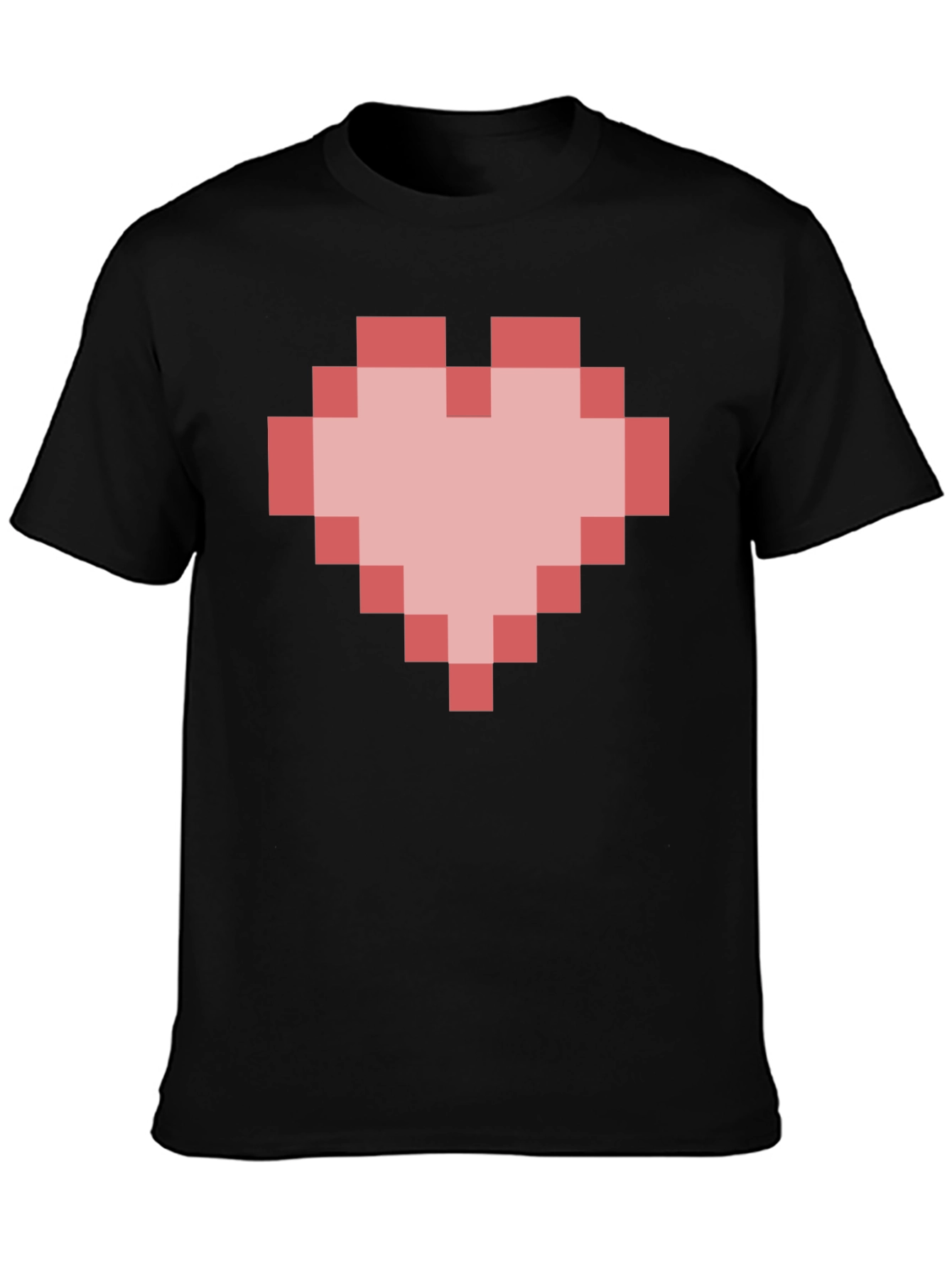 Pixel Heart Graphic T-Shirt - Gamer Style