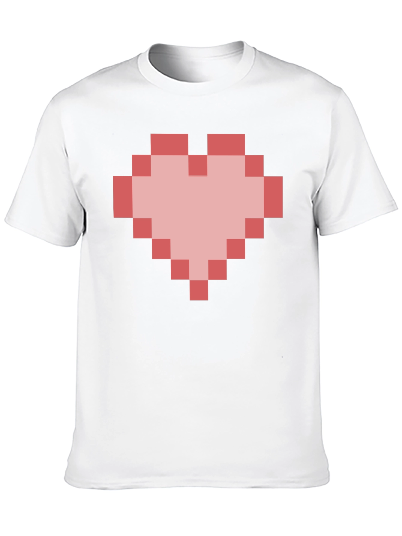 Pixel Heart Graphic T-Shirt - Gamer Style