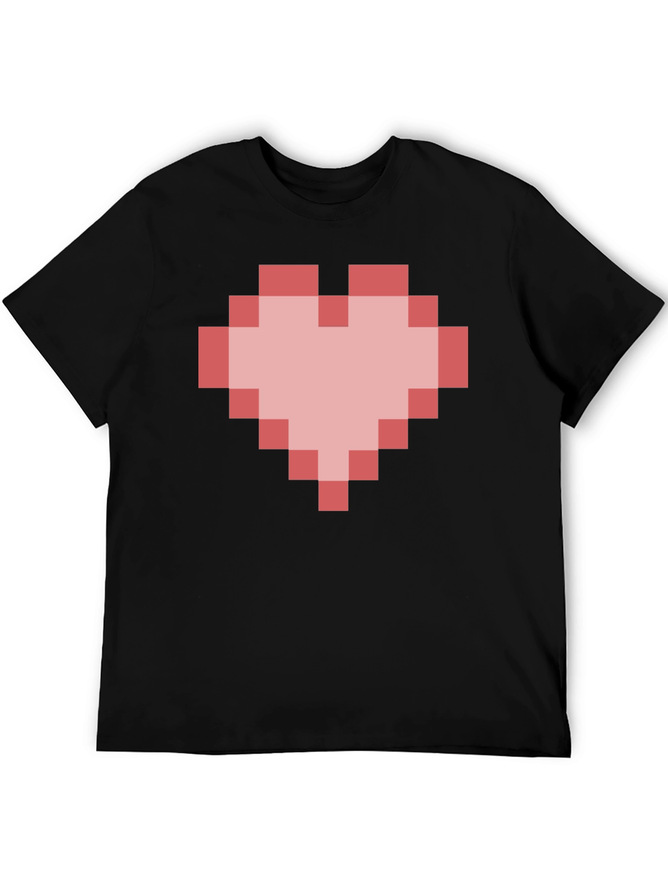 Pixel Heart Graphic T-Shirt - Gamer Style