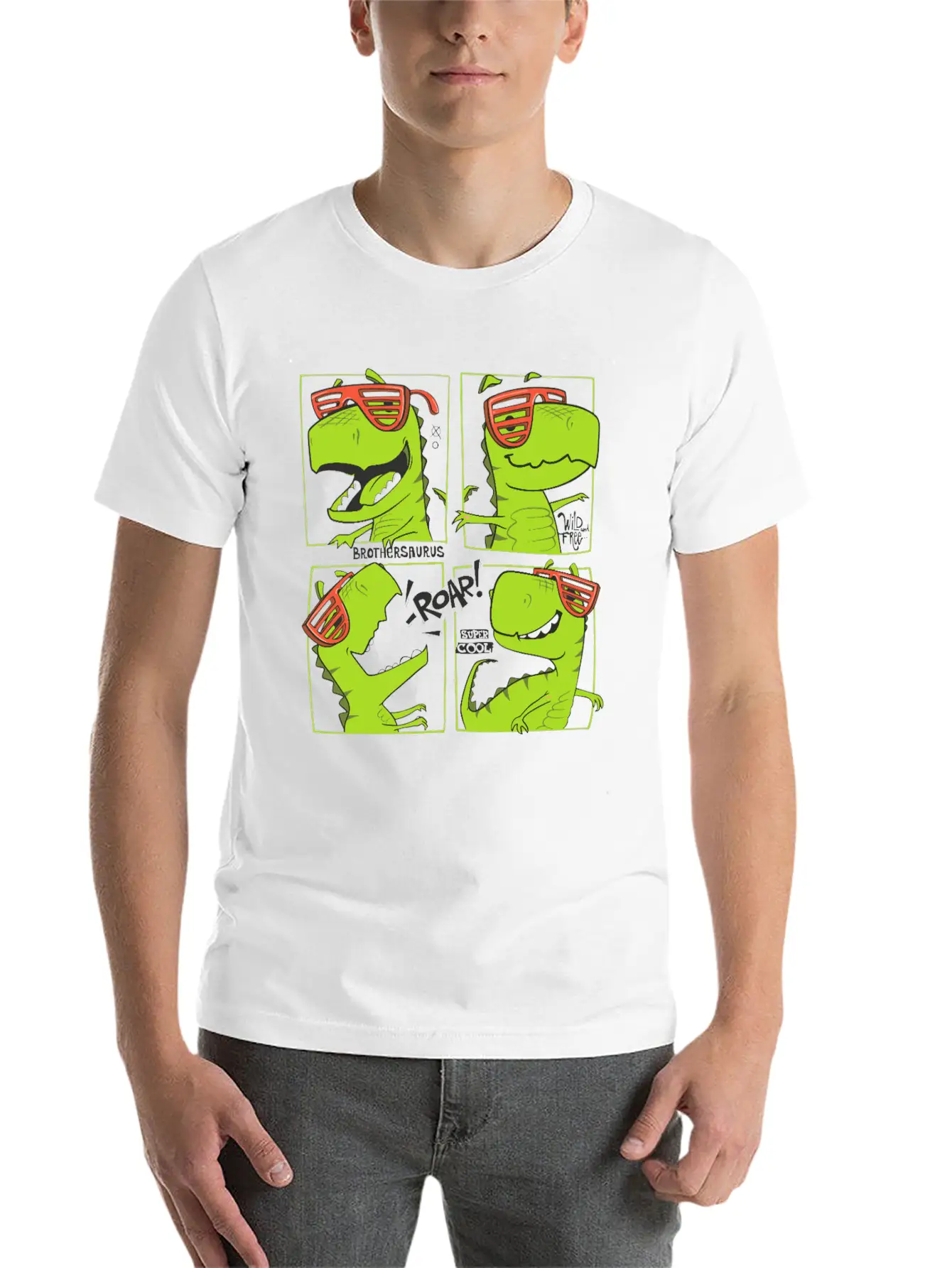 Dinosaurs Unisex Casual T-Shirt – Clean Design For Daily Comfort
